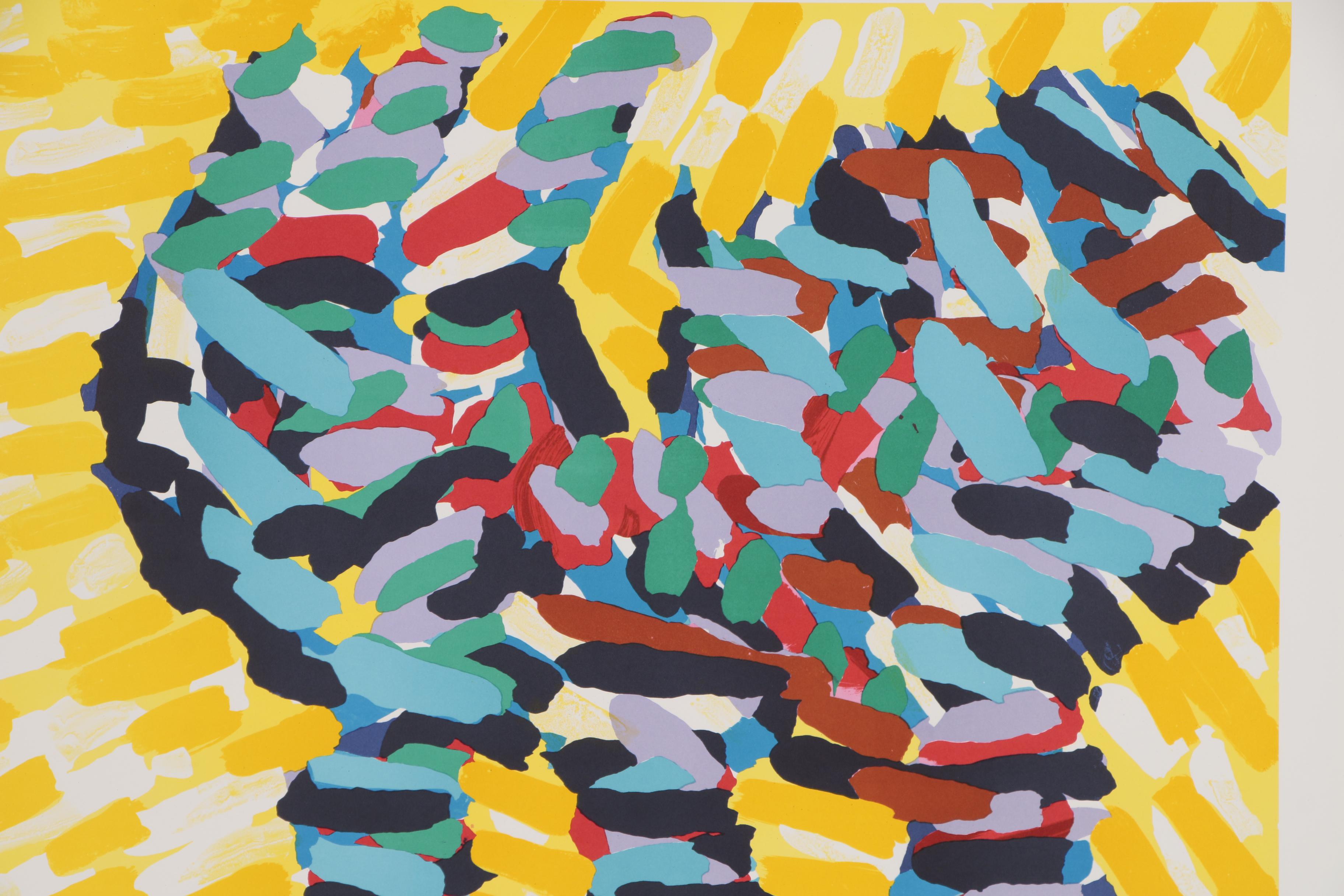 Karel Appel Color Lithograph "Bull Dog" from "Ten by Appel" Suite, 1978