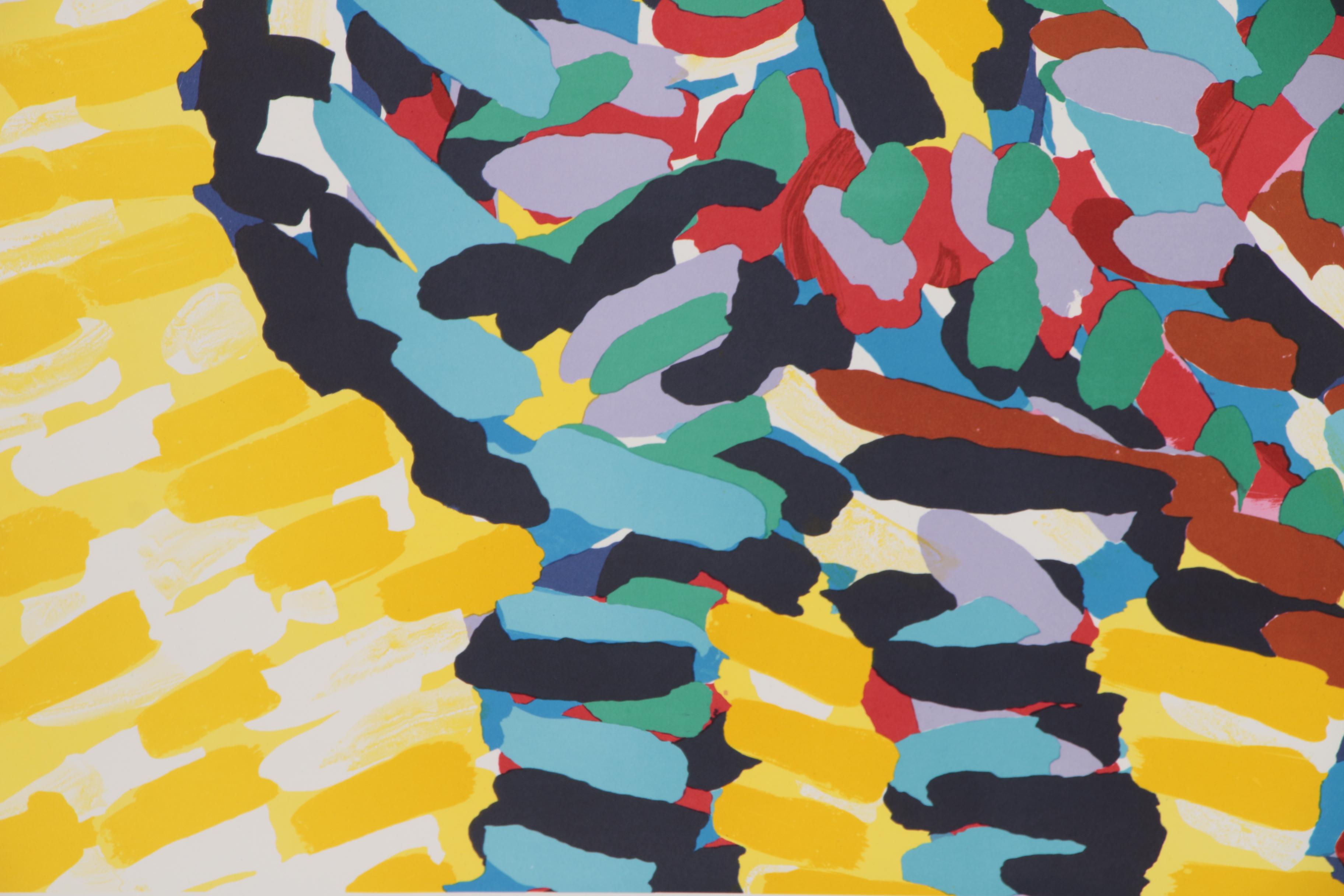 Karel Appel Color Lithograph "Bull Dog" from "Ten by Appel" Suite, 1978