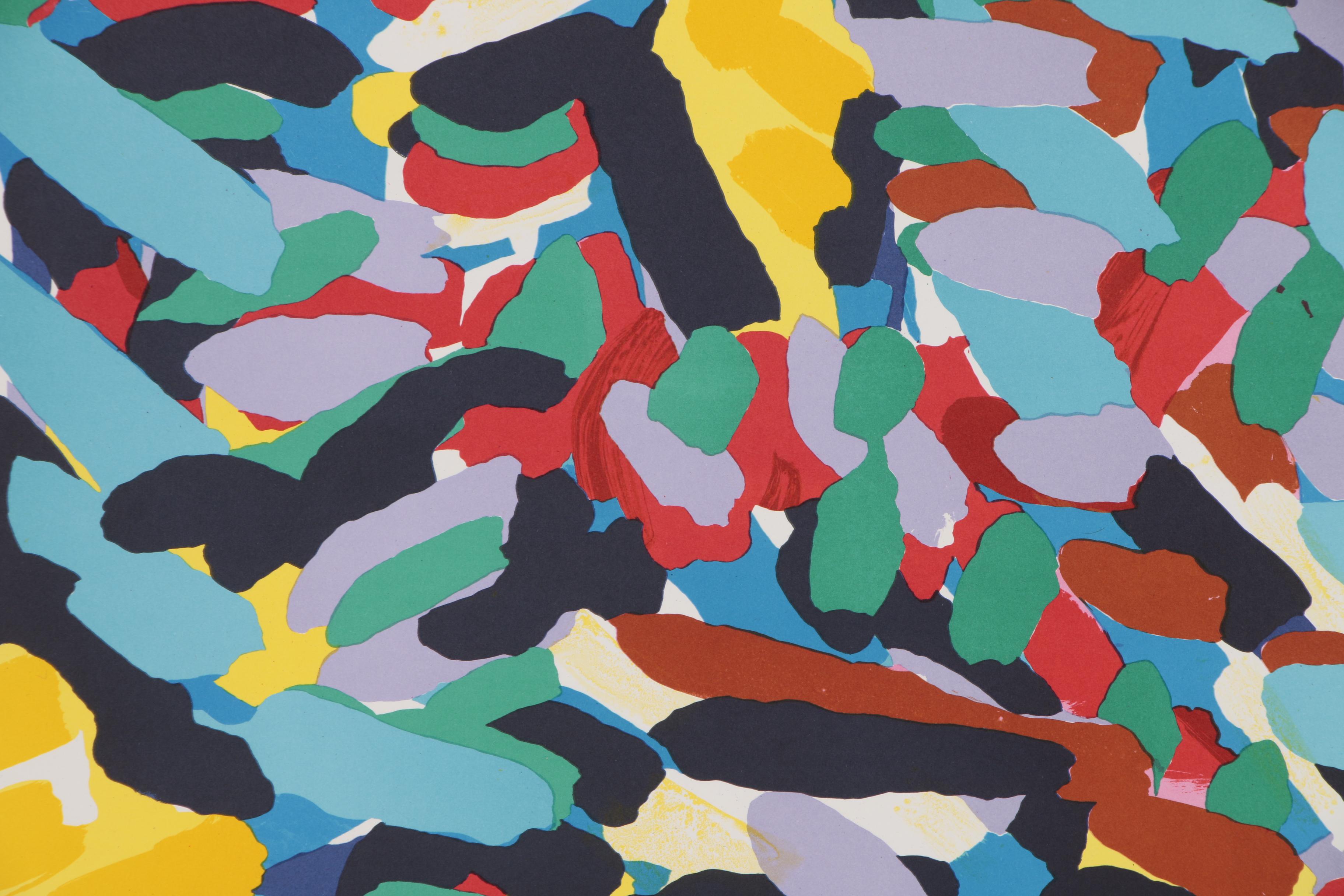 Karel Appel Color Lithograph "Bull Dog" from "Ten by Appel" Suite, 1978