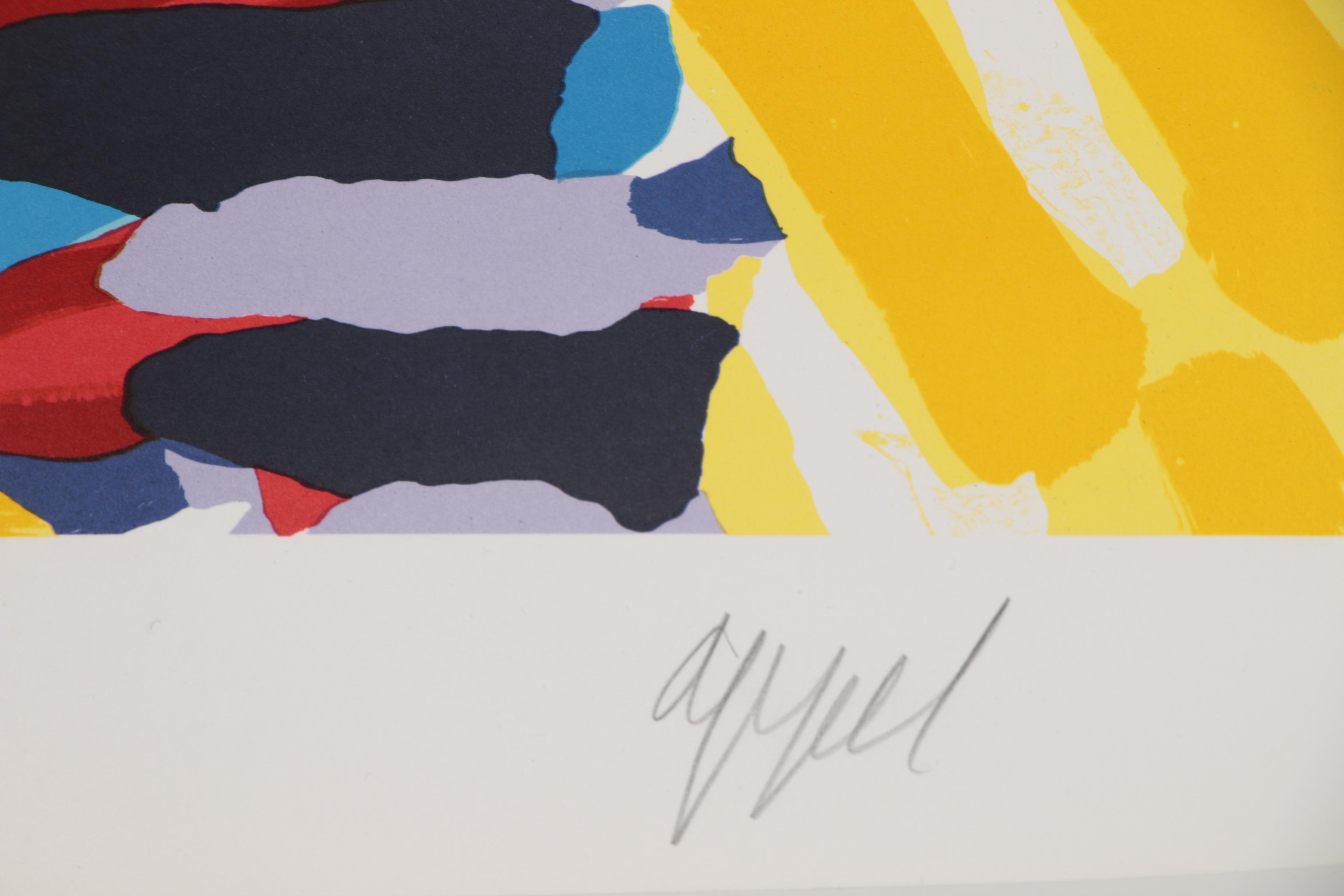 Karel Appel Color Lithograph "Bull Dog" from "Ten by Appel" Suite, 1978