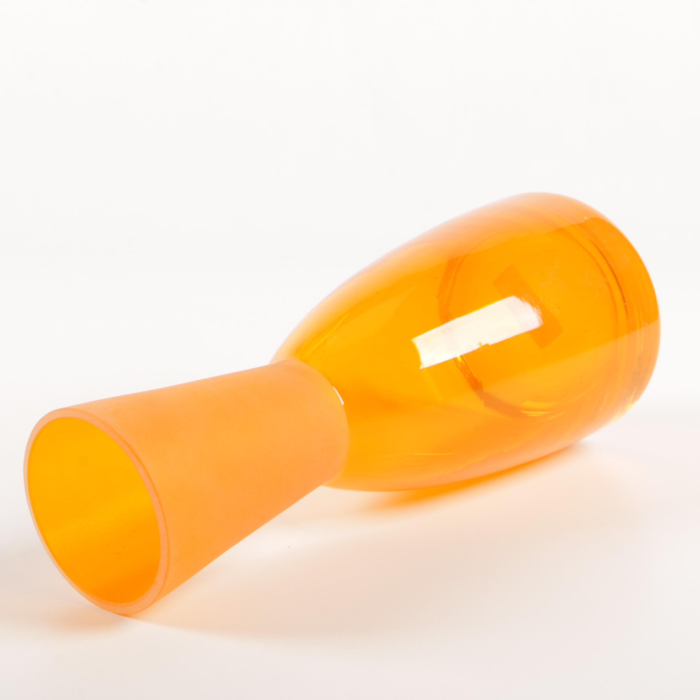 Leonardo Orange Glass "Swing" Vase, Eighteen Karat "Slush" Vases and Other Vases