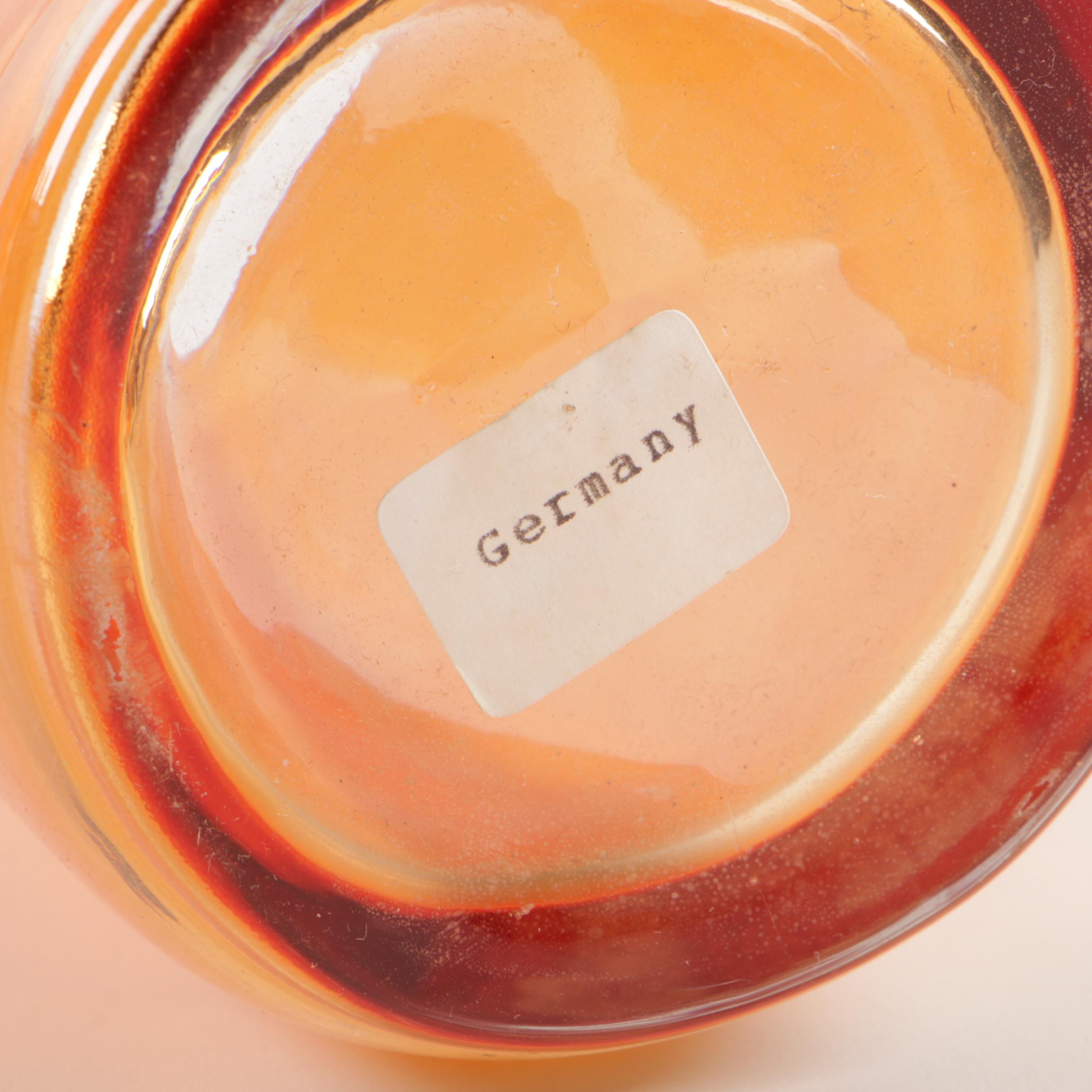 Leonardo Orange Glass "Swing" Vase, Eighteen Karat "Slush" Vases and Other Vases