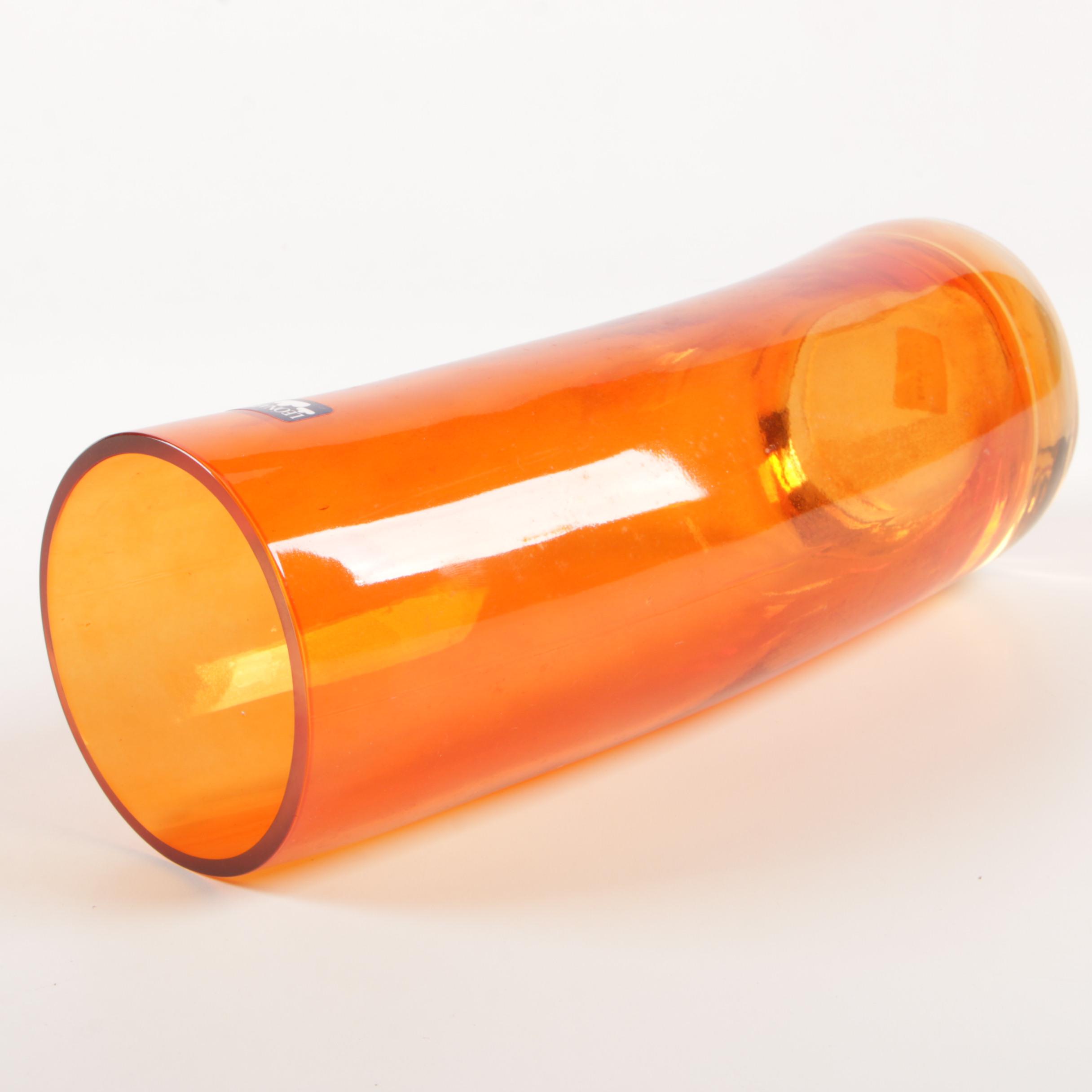 Leonardo Orange Glass "Swing" Vase, Eighteen Karat "Slush" Vases and Other Vases