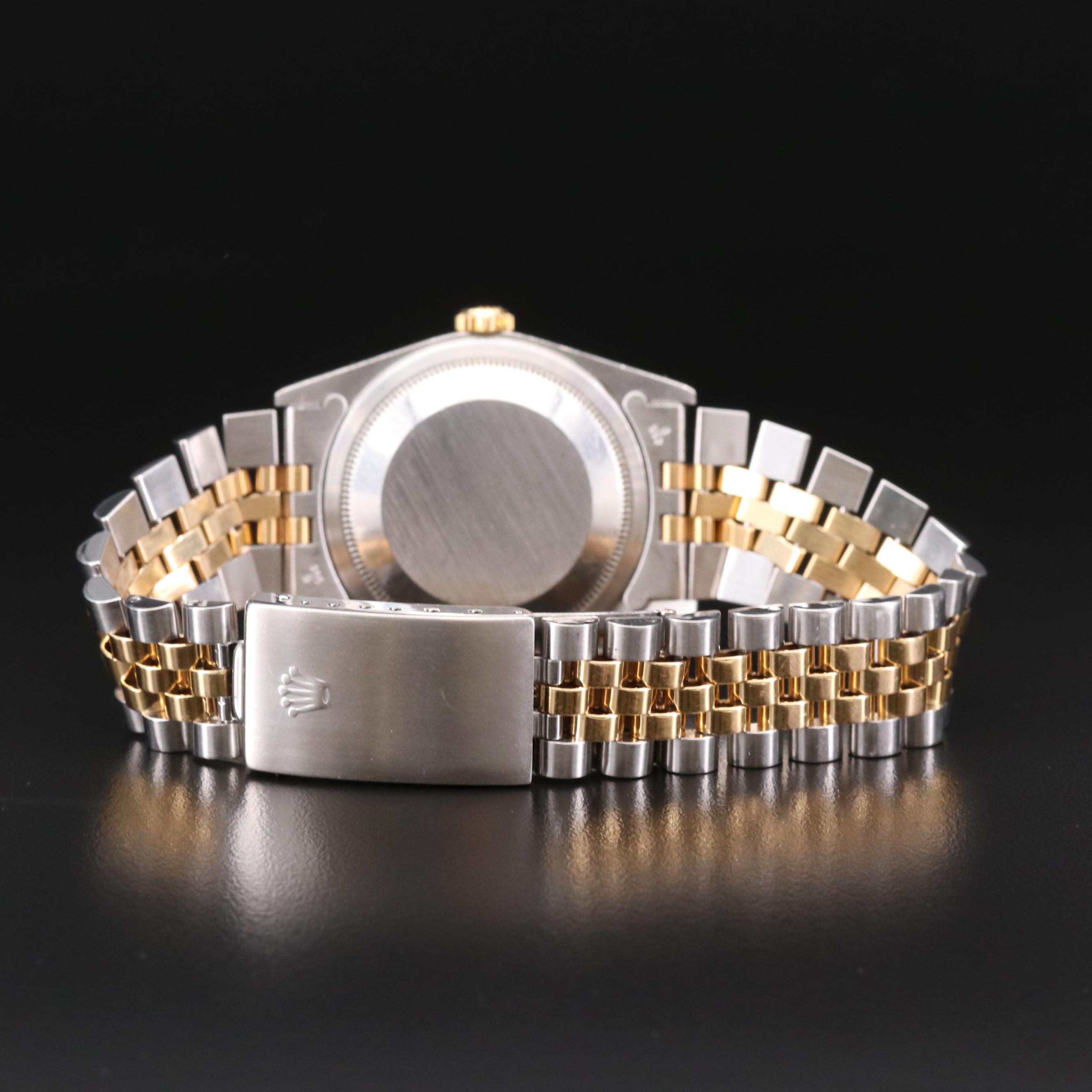 Rolex Datejust 18K Gold and Stainless Steel Automatic Watch, 1989