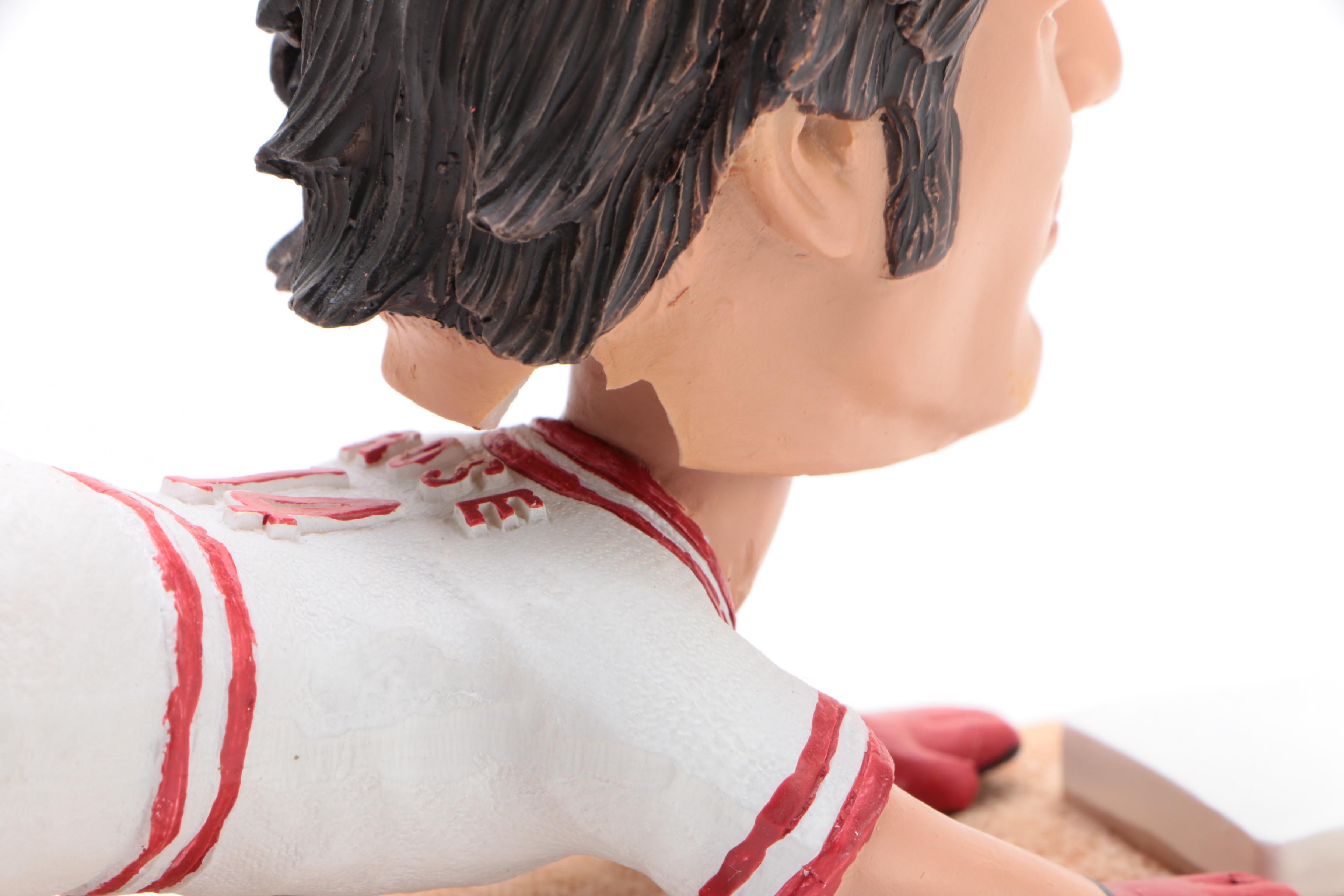 Pete Rose Signed "Sliding" Rose Bobblehead  COA