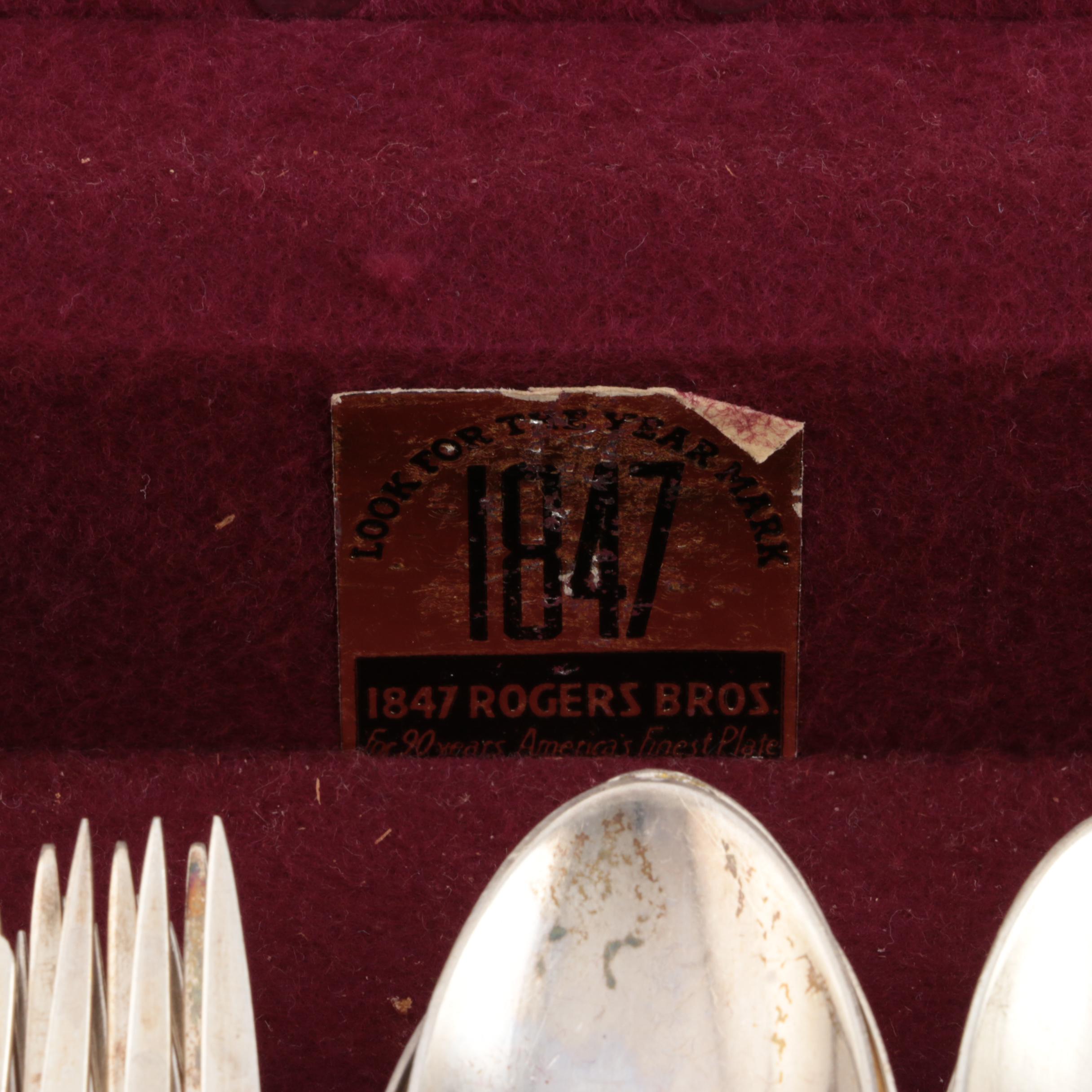 Gorham "English Gadroon" Sterling Silver Flatware Set, Mid to Late 20th Century