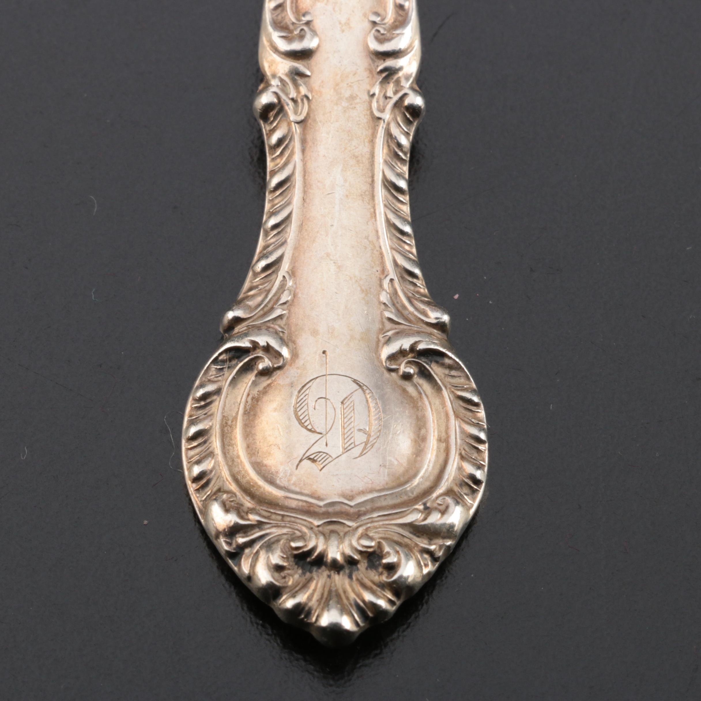 Gorham "English Gadroon" Sterling Silver Flatware Set, Mid to Late 20th Century