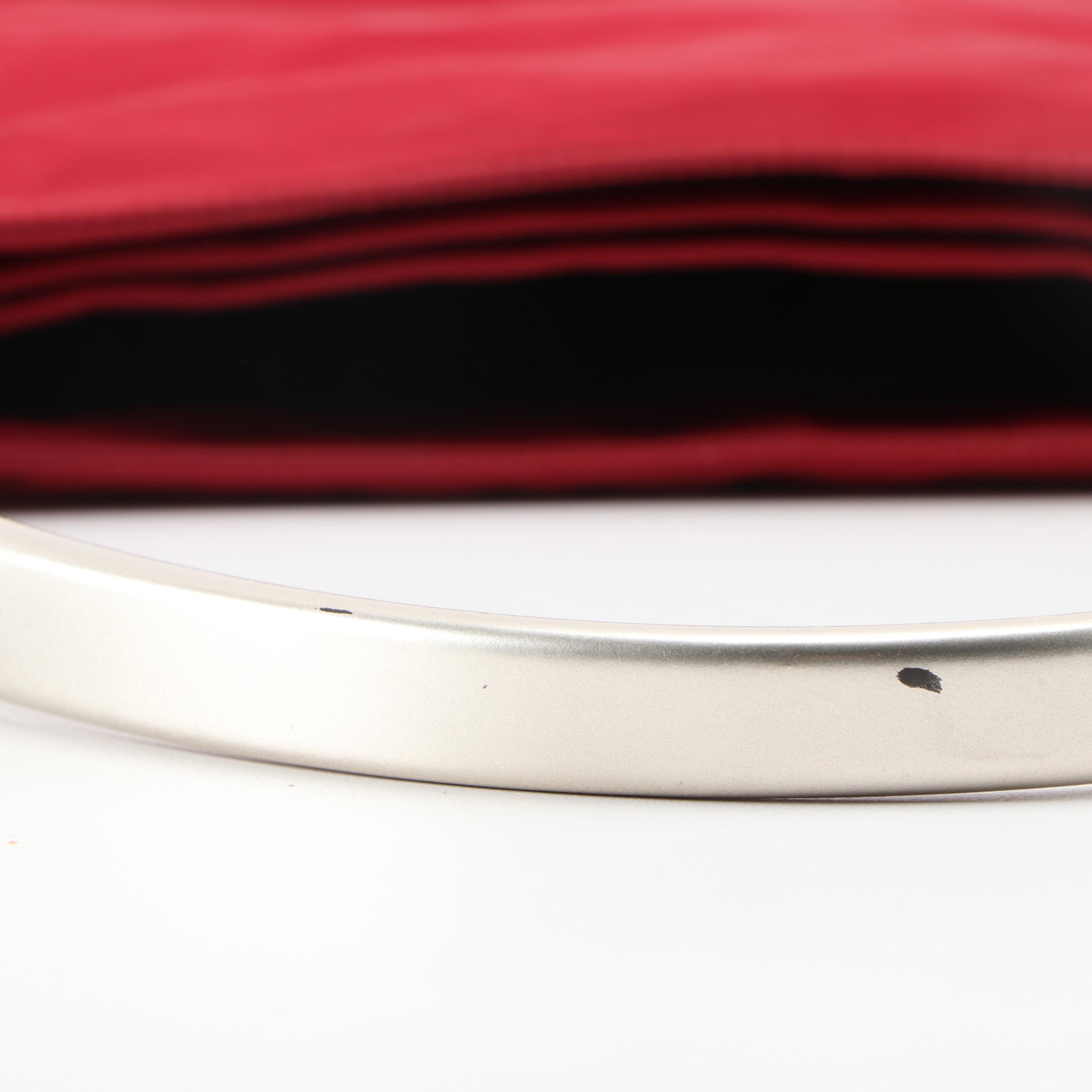 Prada Red Tessuto Nylon Handbag with Arched Metal Handle