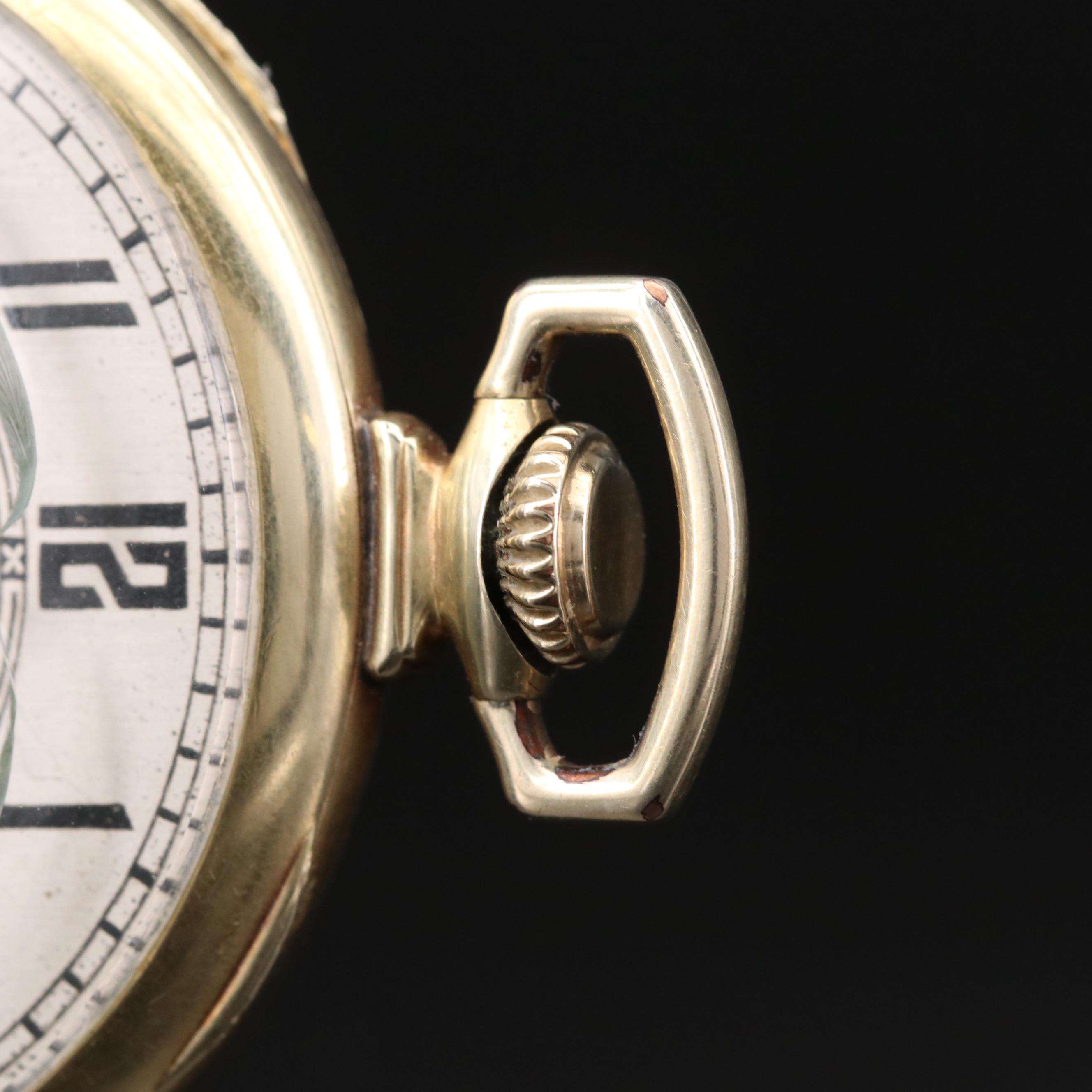 Vintage Hamilton Gold Filled Pocket Watch, 1929