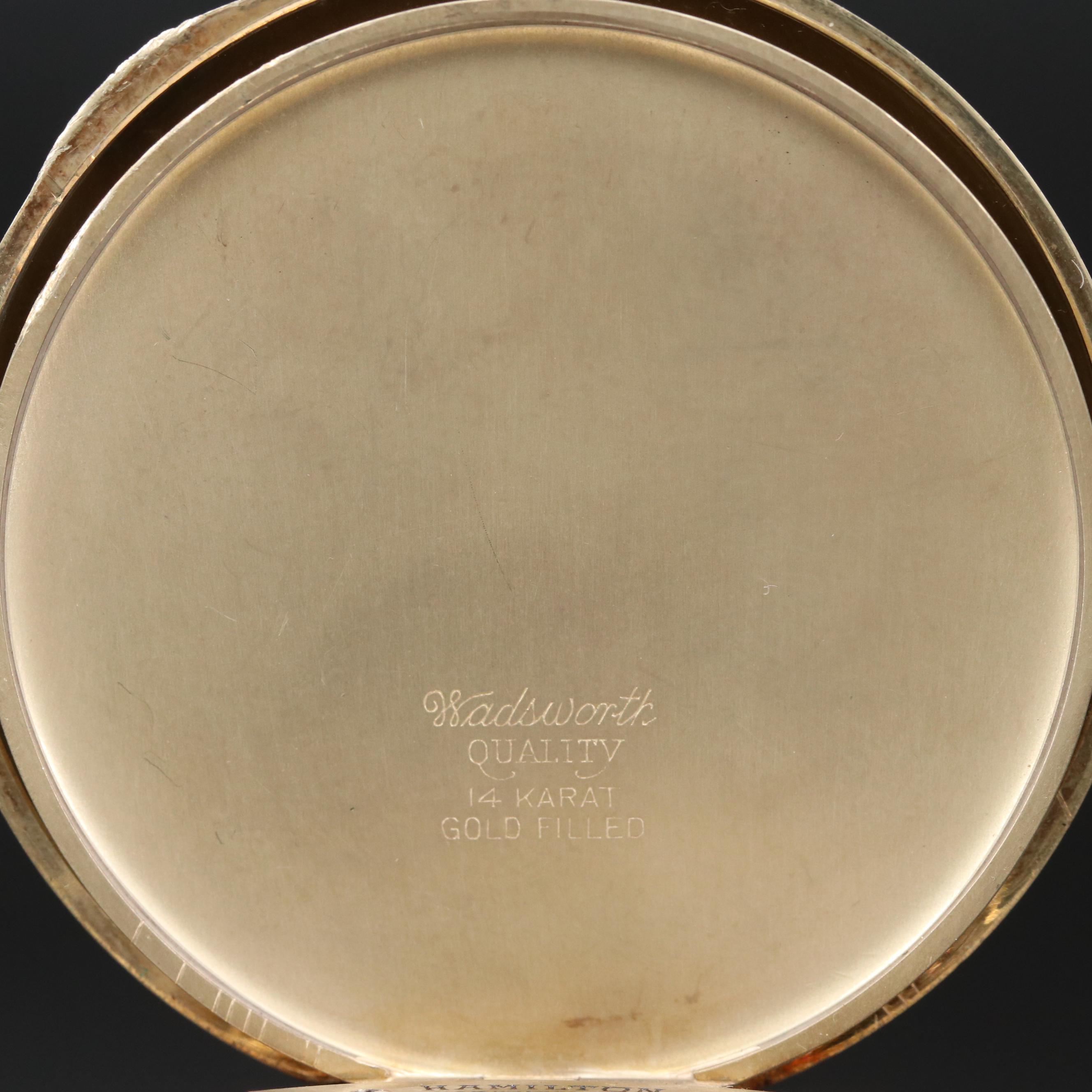 Vintage Hamilton Gold Filled Pocket Watch, 1929