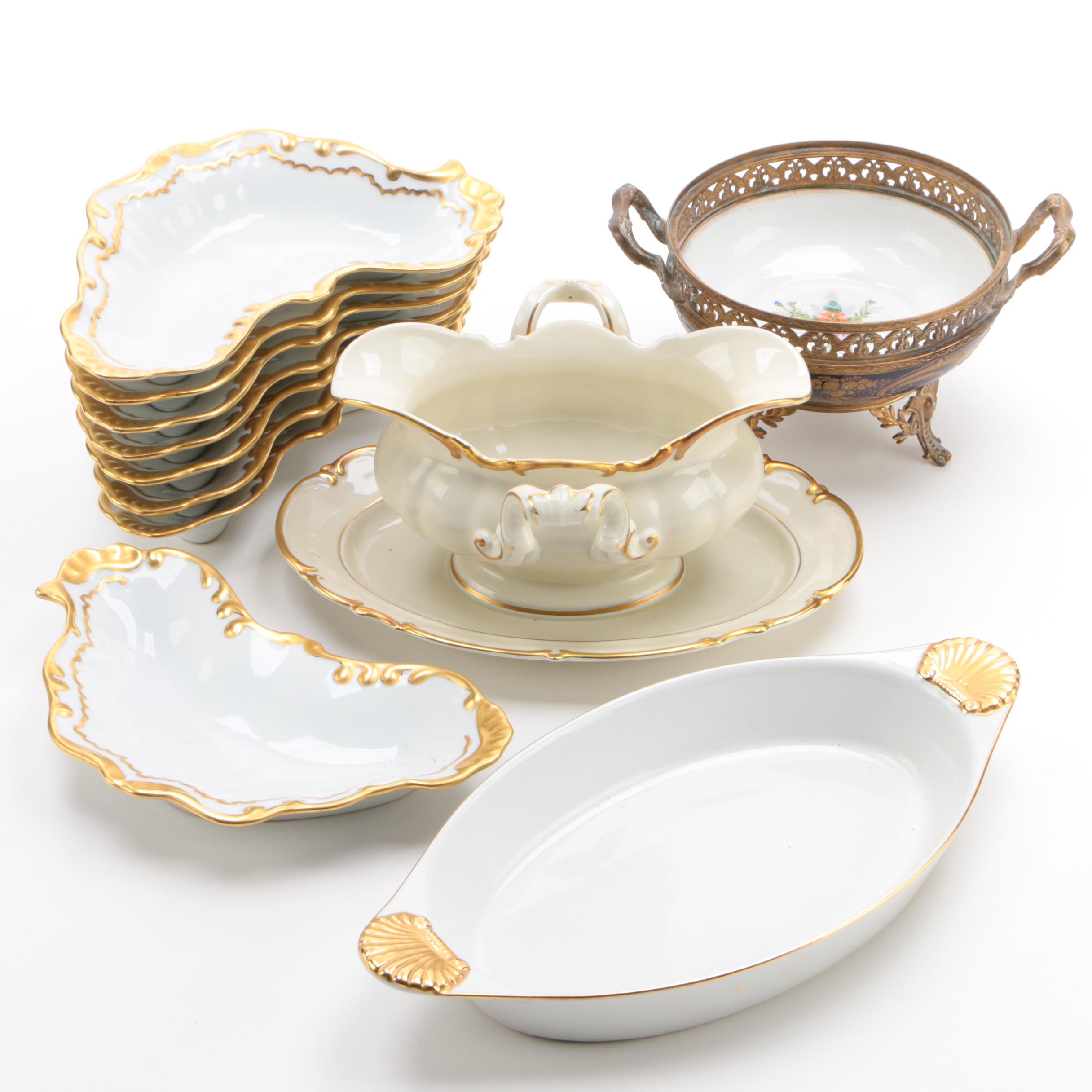 Ruth Seltmann Bowls with Georges Briard "Coquille D'Or" Baking Dish and More