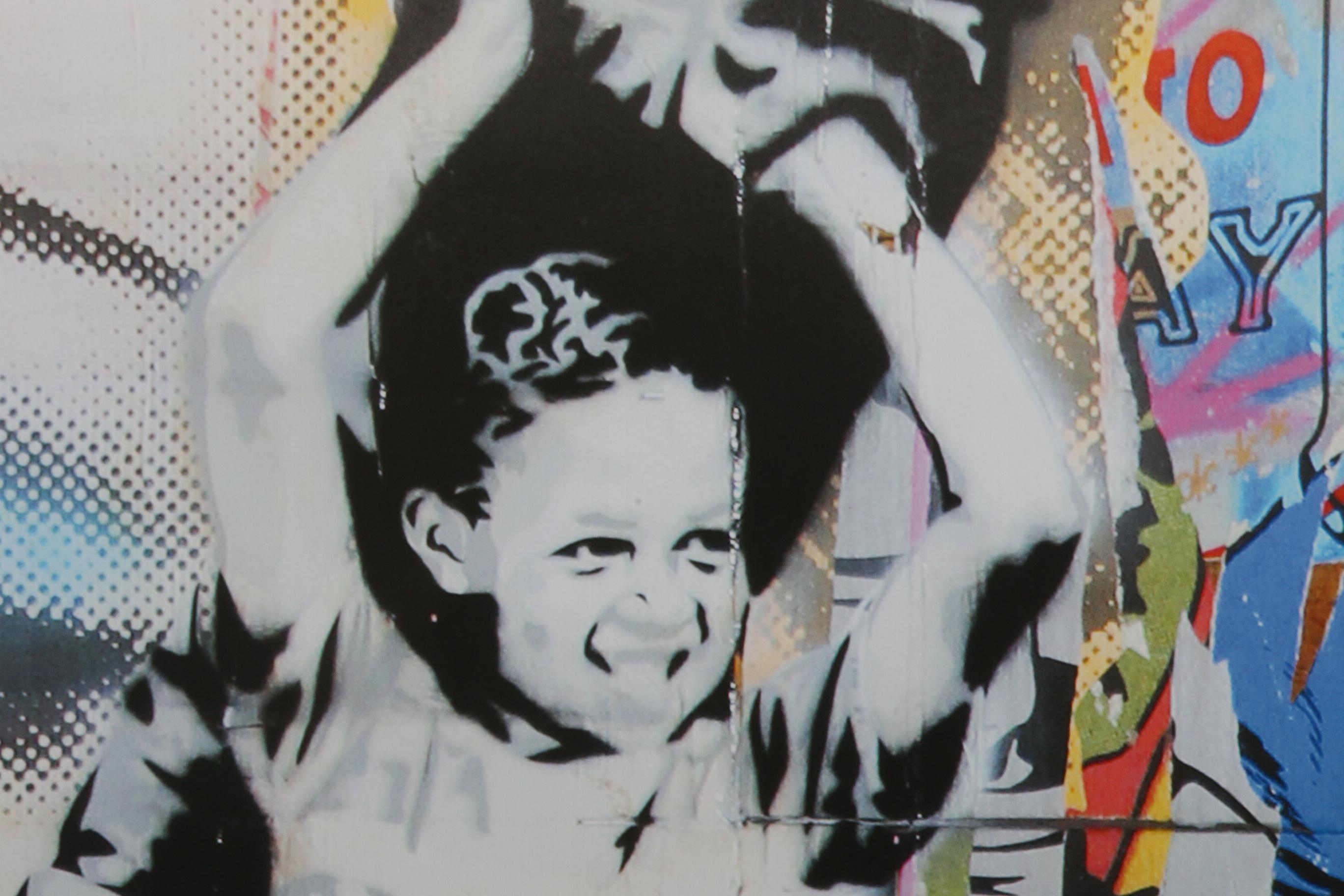 Offset Poster Print after Mr. Brainwash "Never Never Give Up"