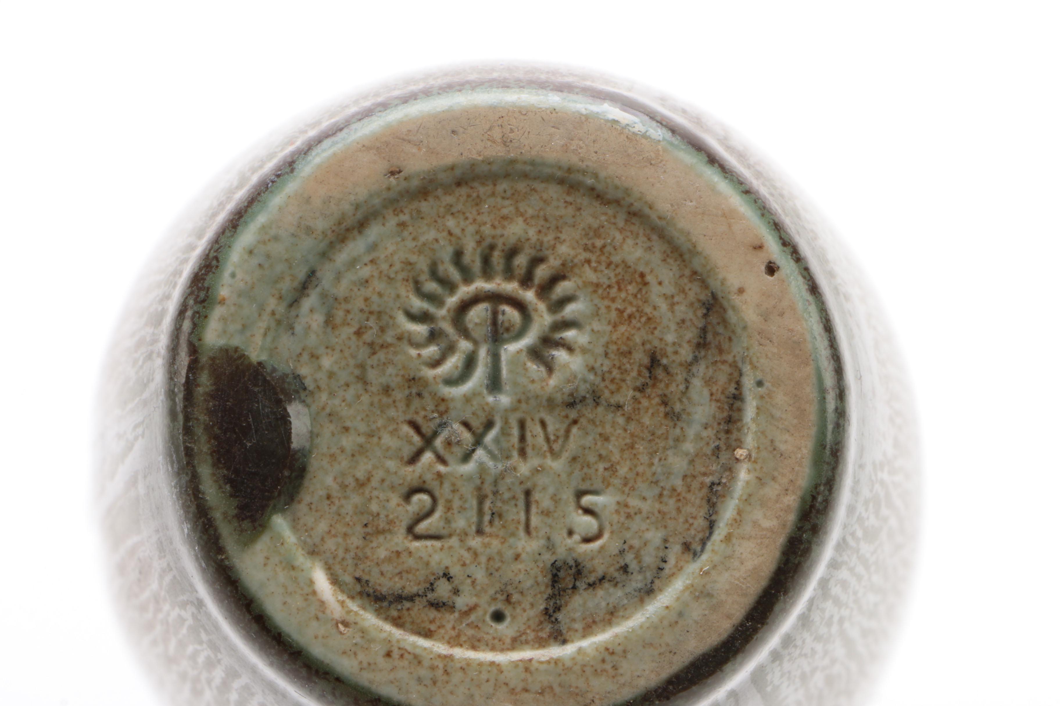 Rookwood Pottery Matte Green Glaze Vase, 1924