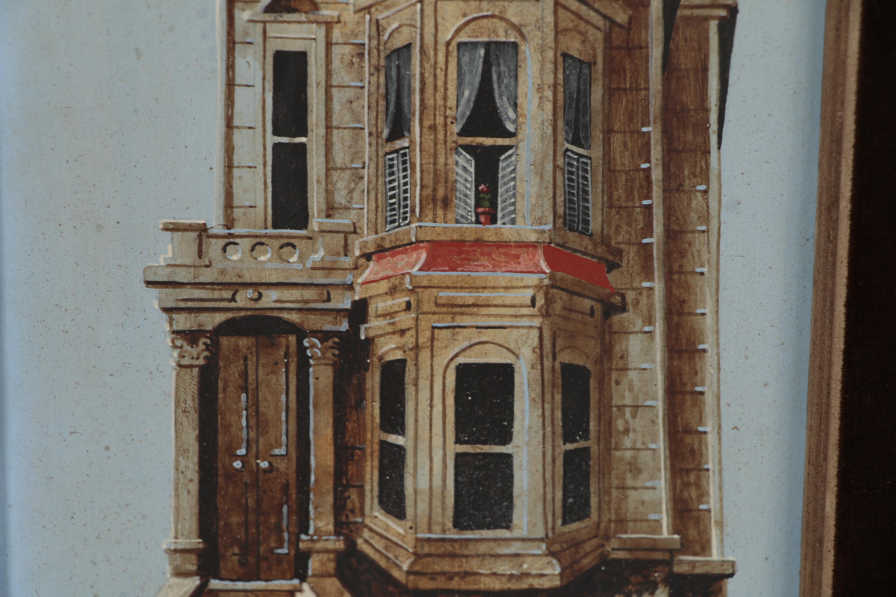 Carl Broderick Oil Painting of Stone House