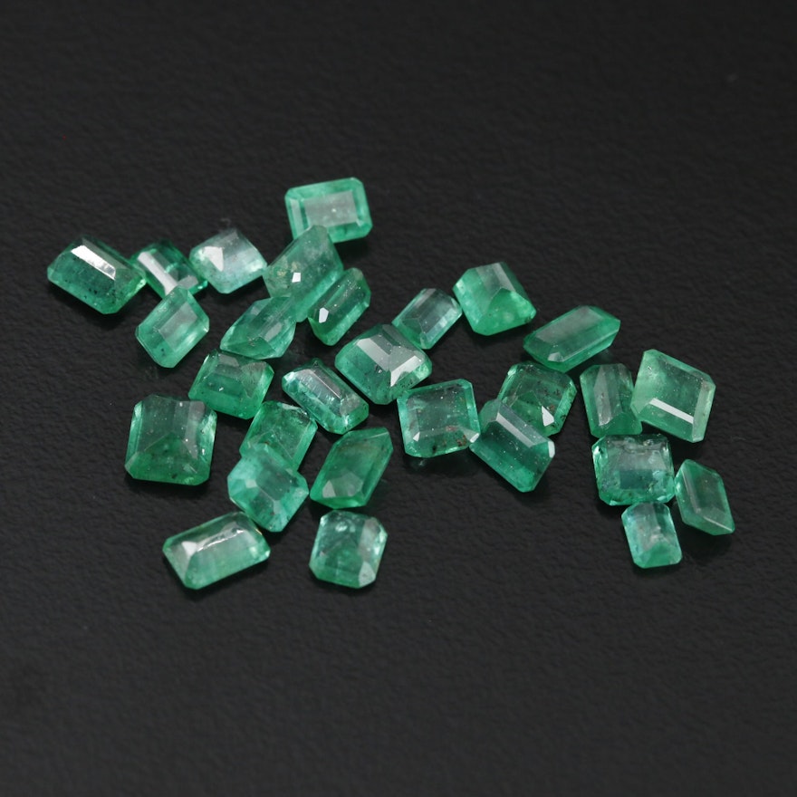 Loose 9.90 CTW Emerald Gemstones