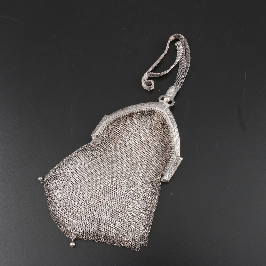 Whiting & Davis Company Mesh Bracelet Bag, Early 20th Century