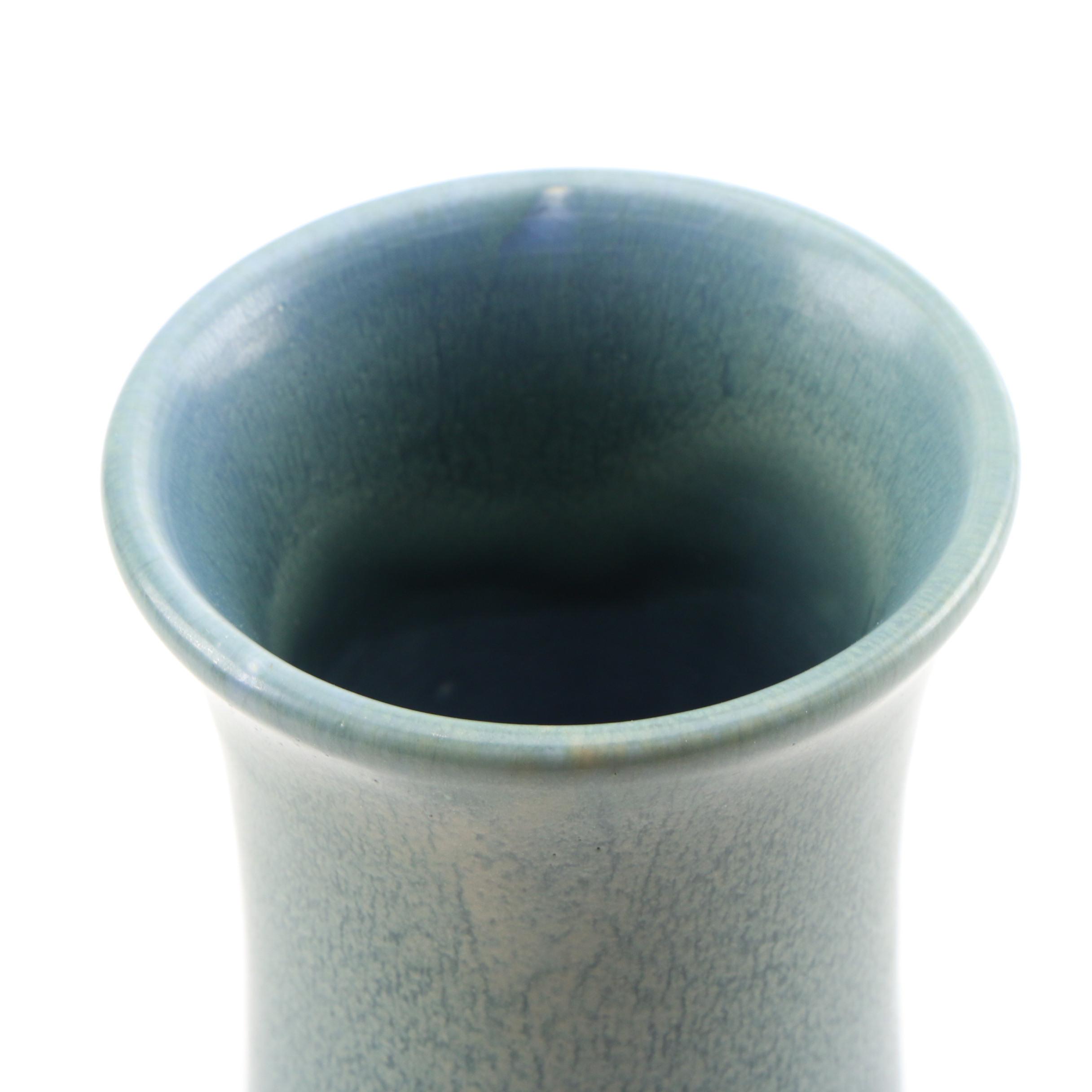 Rookwood Pottery Matte Blue and Green Glaze Vase, 1927
