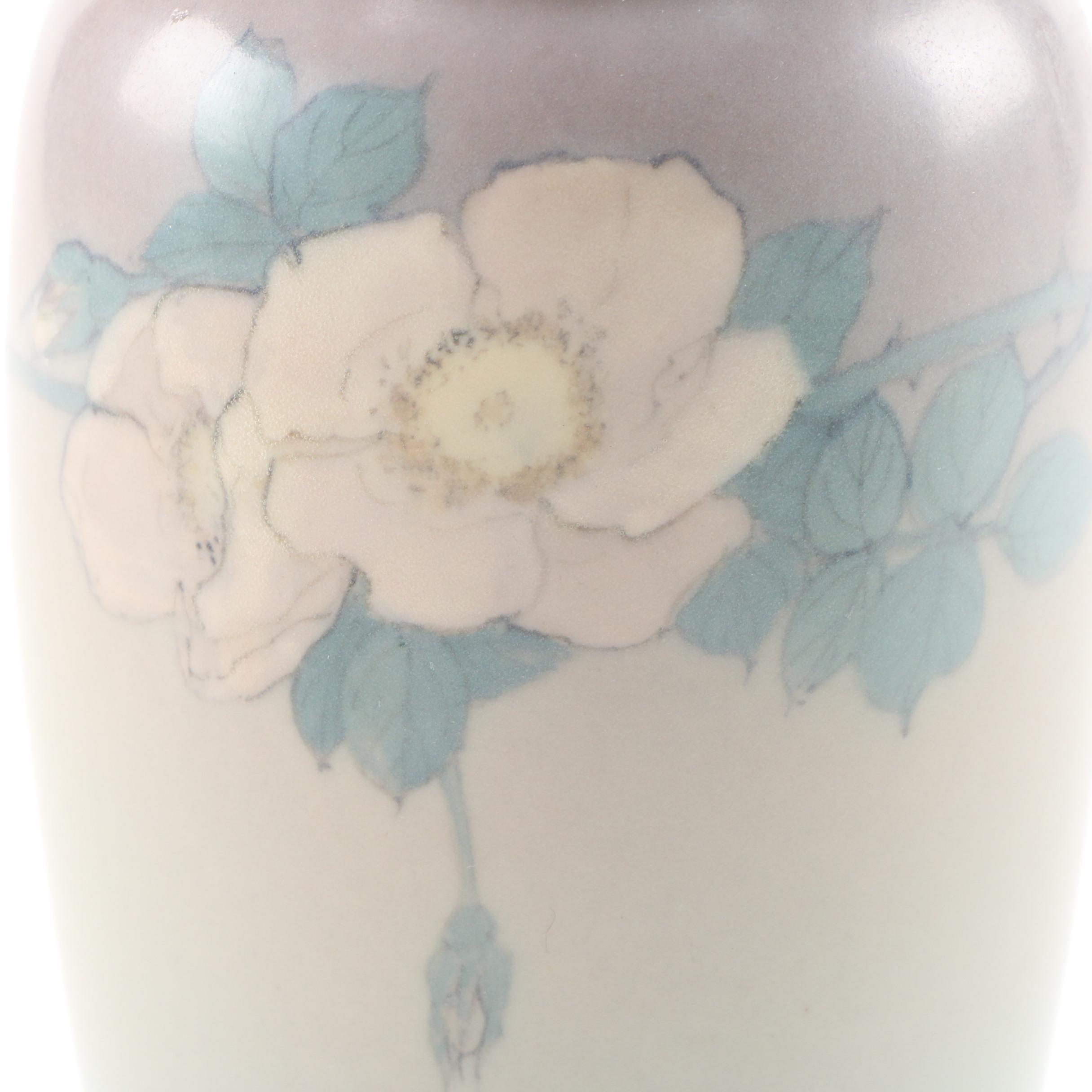 Edward George Diers Rookwood Pottery Vellum Glaze Vase, 1927