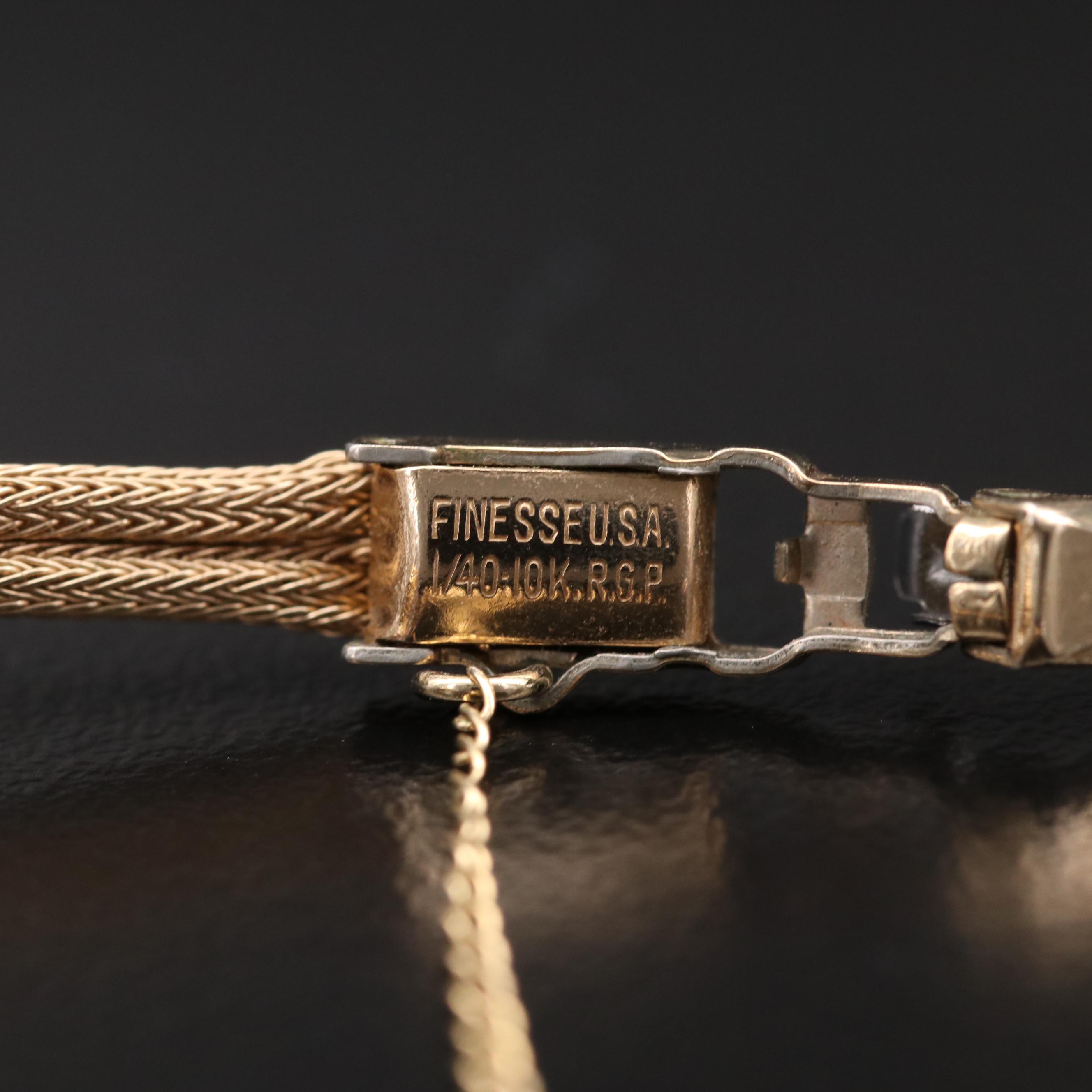 Rolex Precision 18K Gold Stem Wind Watch, Circa 1950