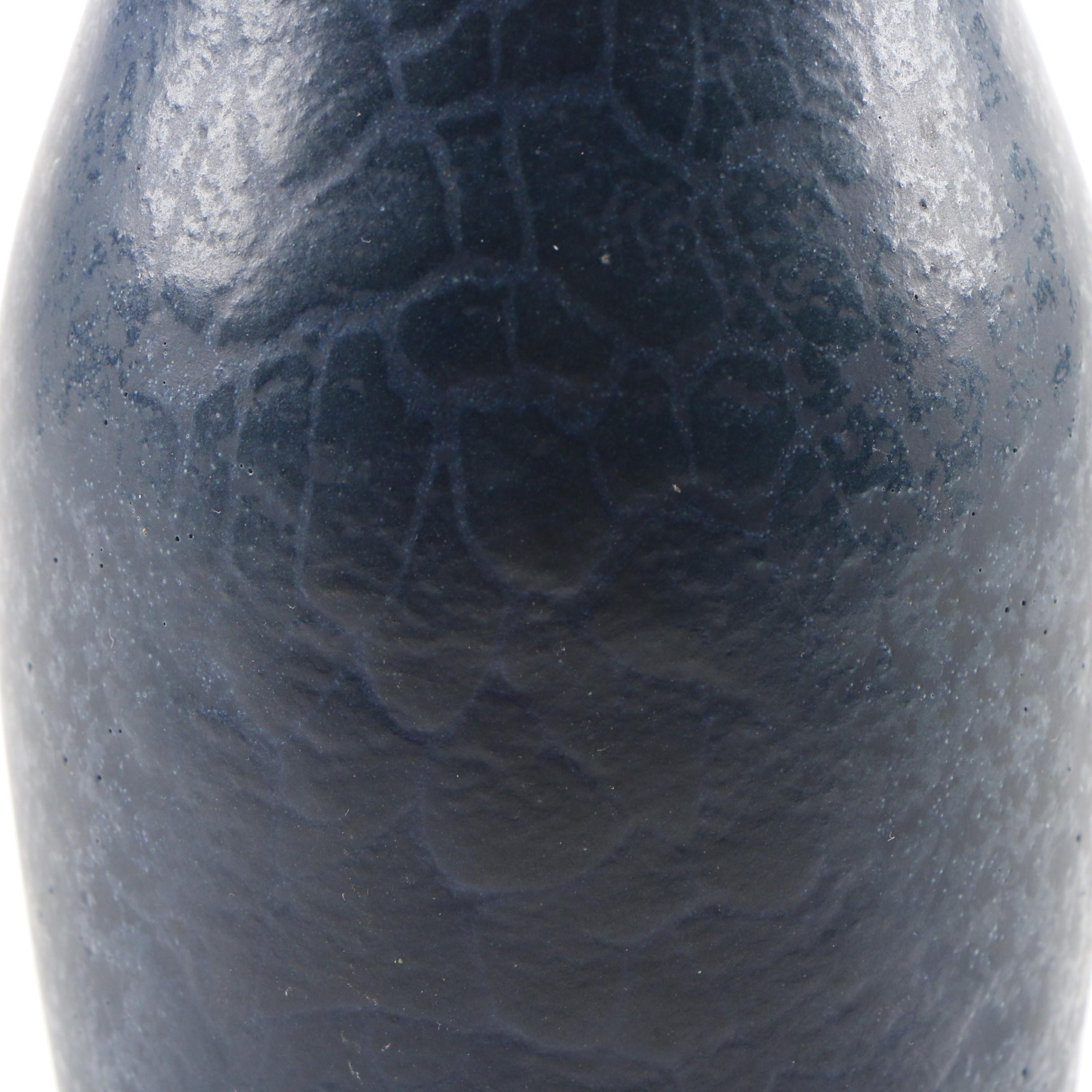 Rookwood Pottery Dark Blue Glaze Earthenware Vase, 1906