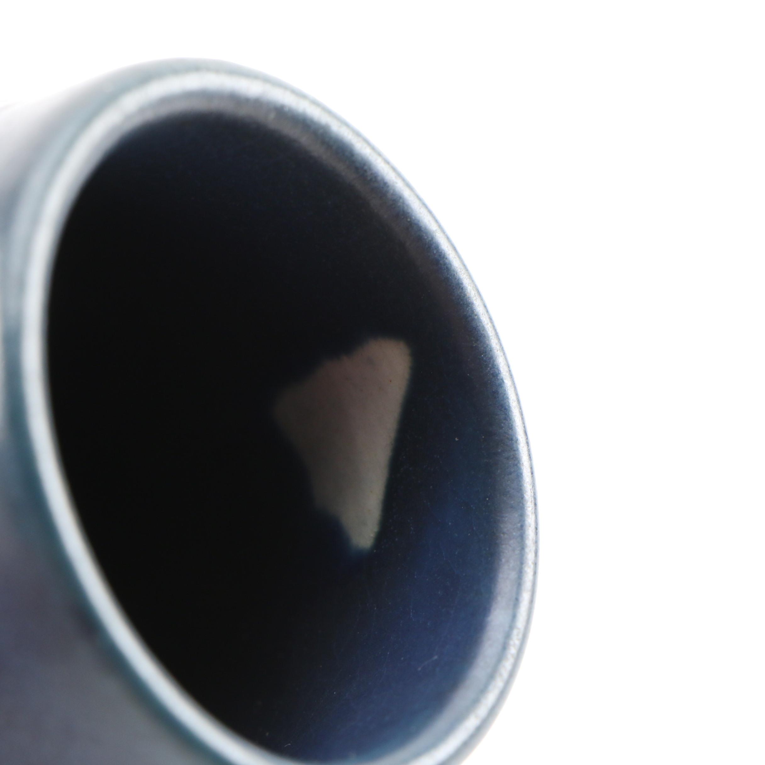 Rookwood Pottery Dark Blue Glaze Earthenware Vase, 1906