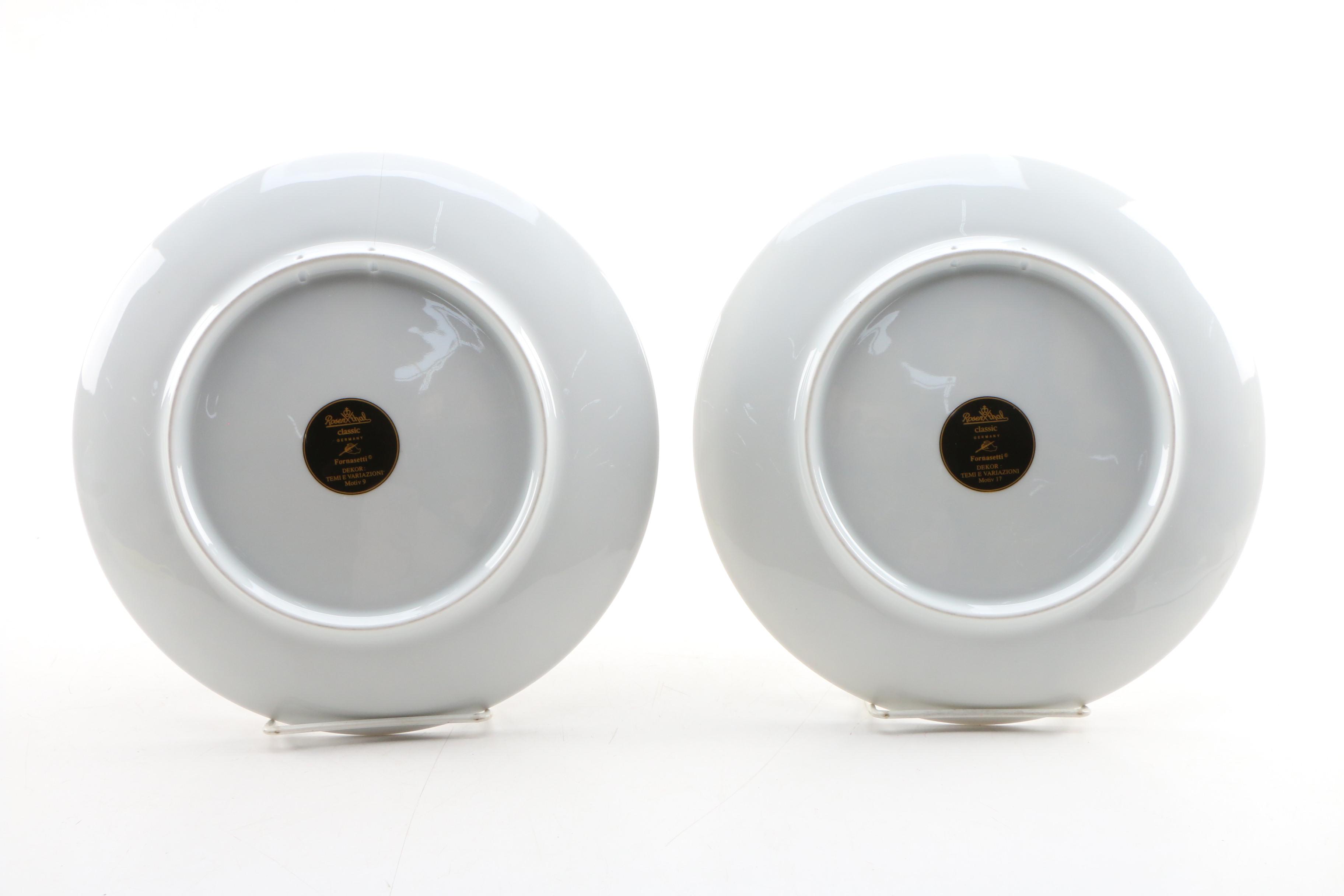 Rosenthal Fornasetti Julia Collection Porcelain Collector Plates