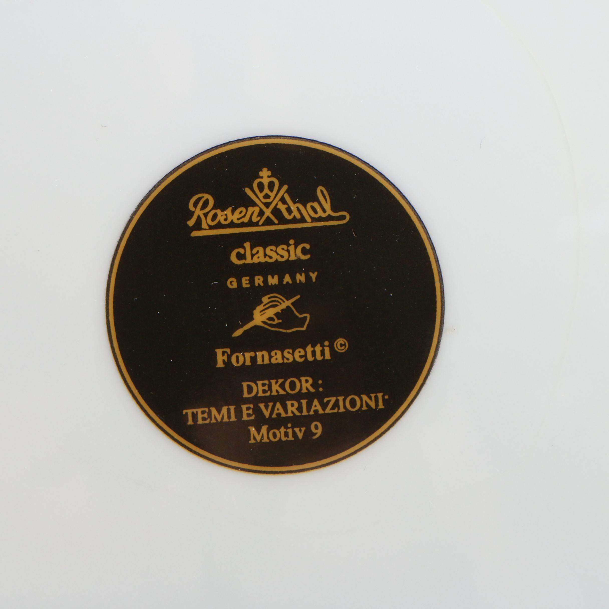 Rosenthal Fornasetti Julia Collection Porcelain Collector Plates