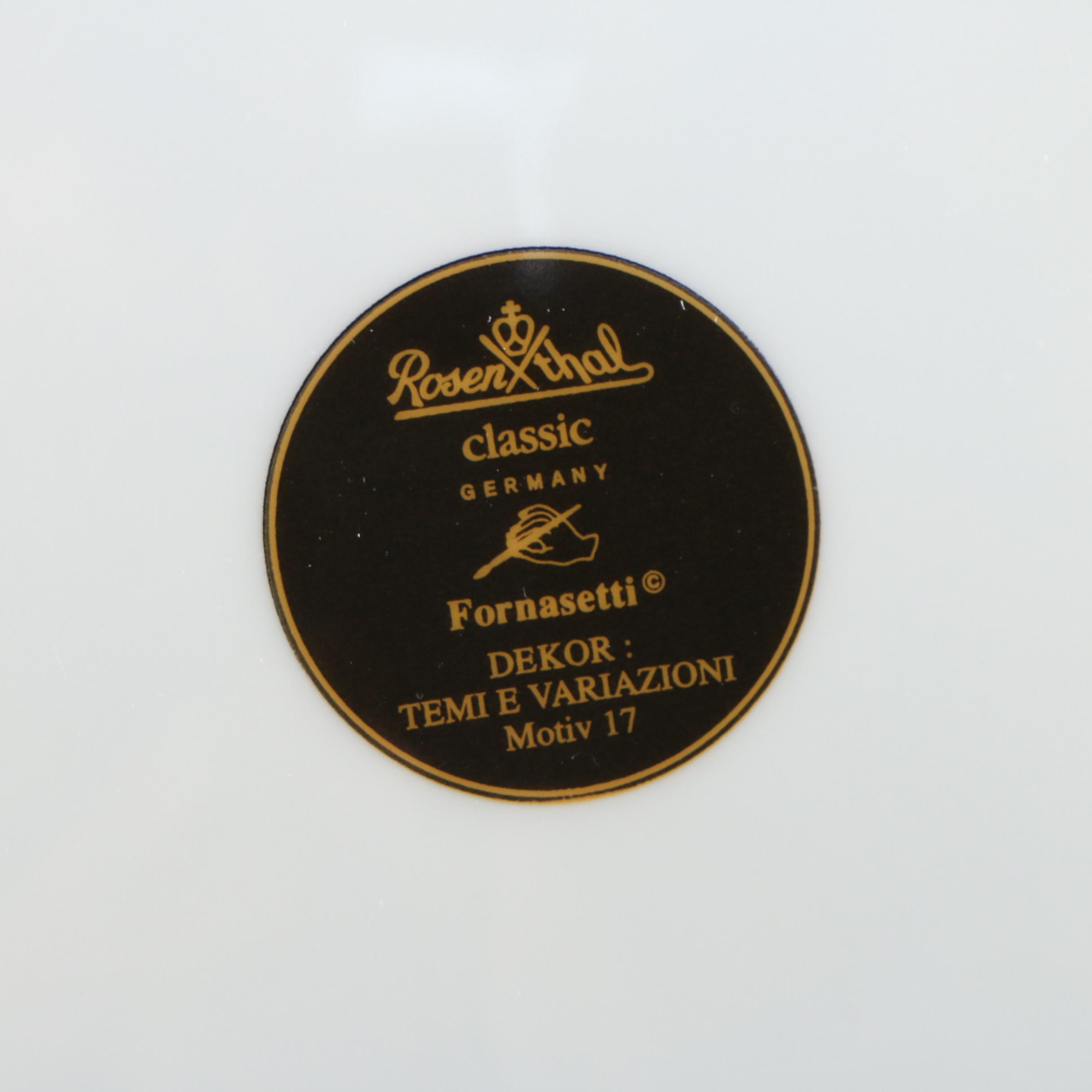 Rosenthal Fornasetti Julia Collection Porcelain Collector Plates