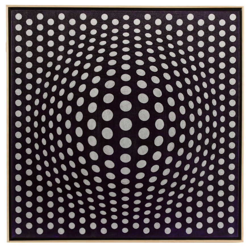 deSanto Op Art Acrylic Painting "Perfect Illusion VI"