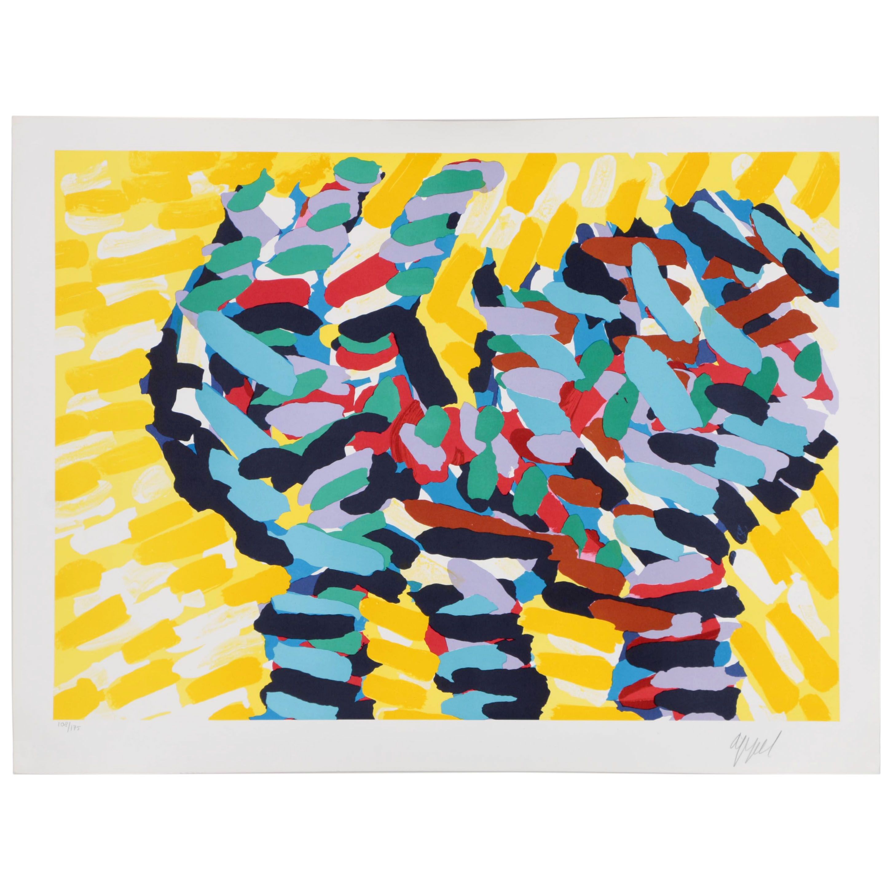 Karel Appel Color Lithograph "Bull Dog" from "Ten by Appel" Suite, 1978