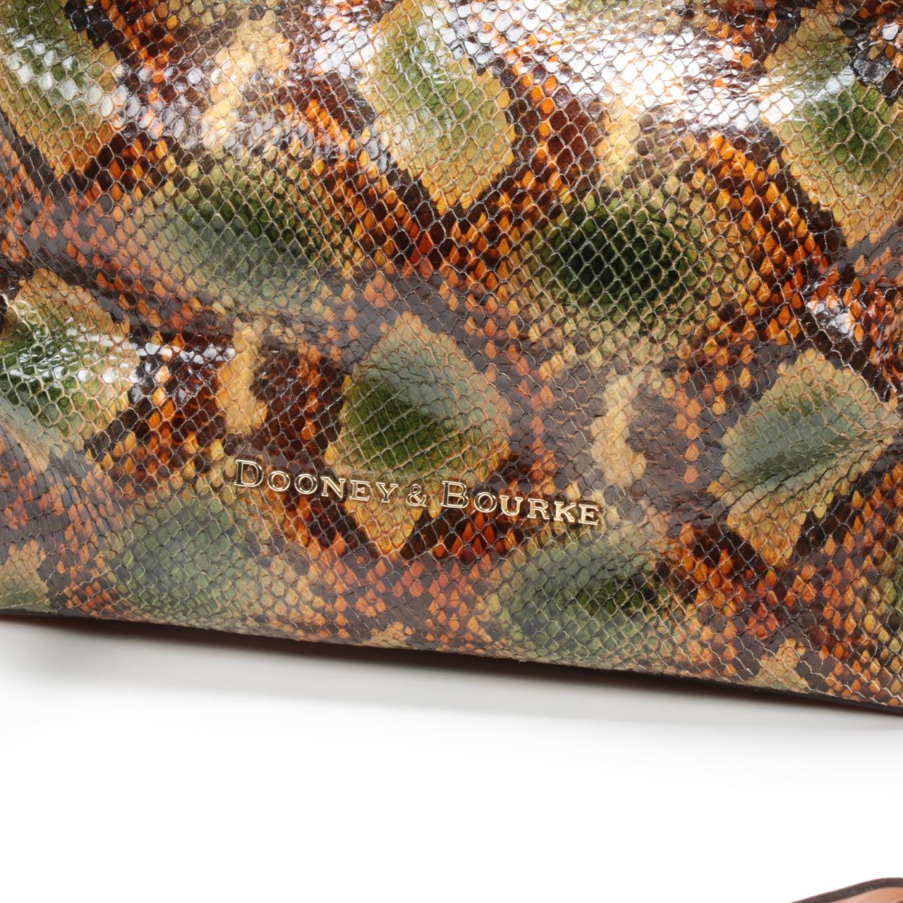 Dooney & Bourke Python Embossed Leather Crossbody Satchel