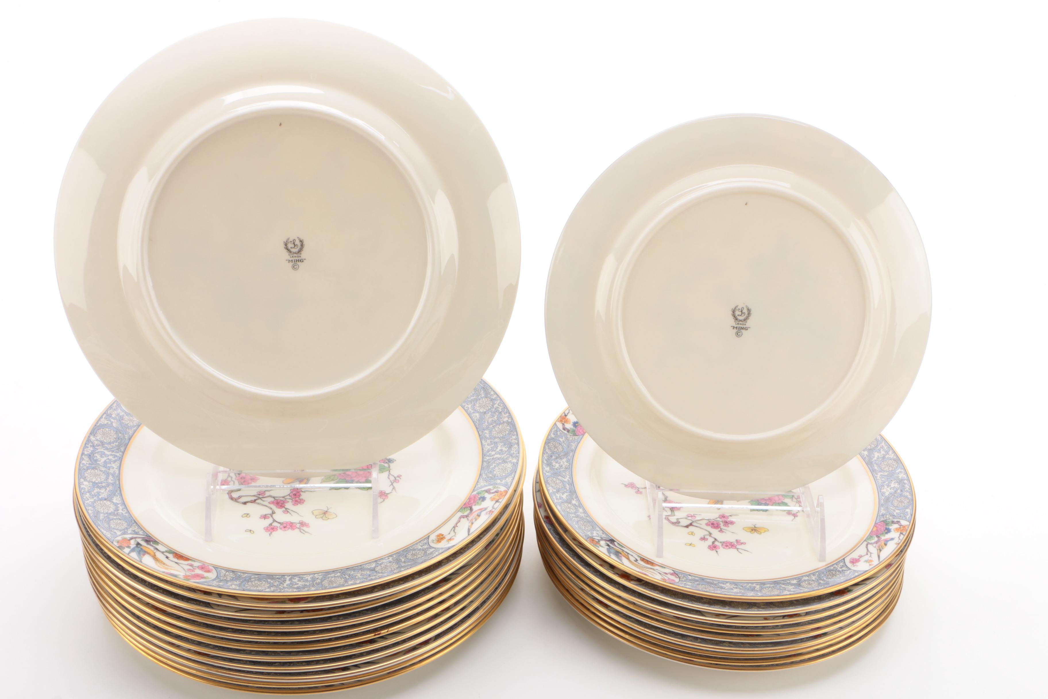 Lenox "Ming" Bone China Dinnerware, Early to Mid 20th Century