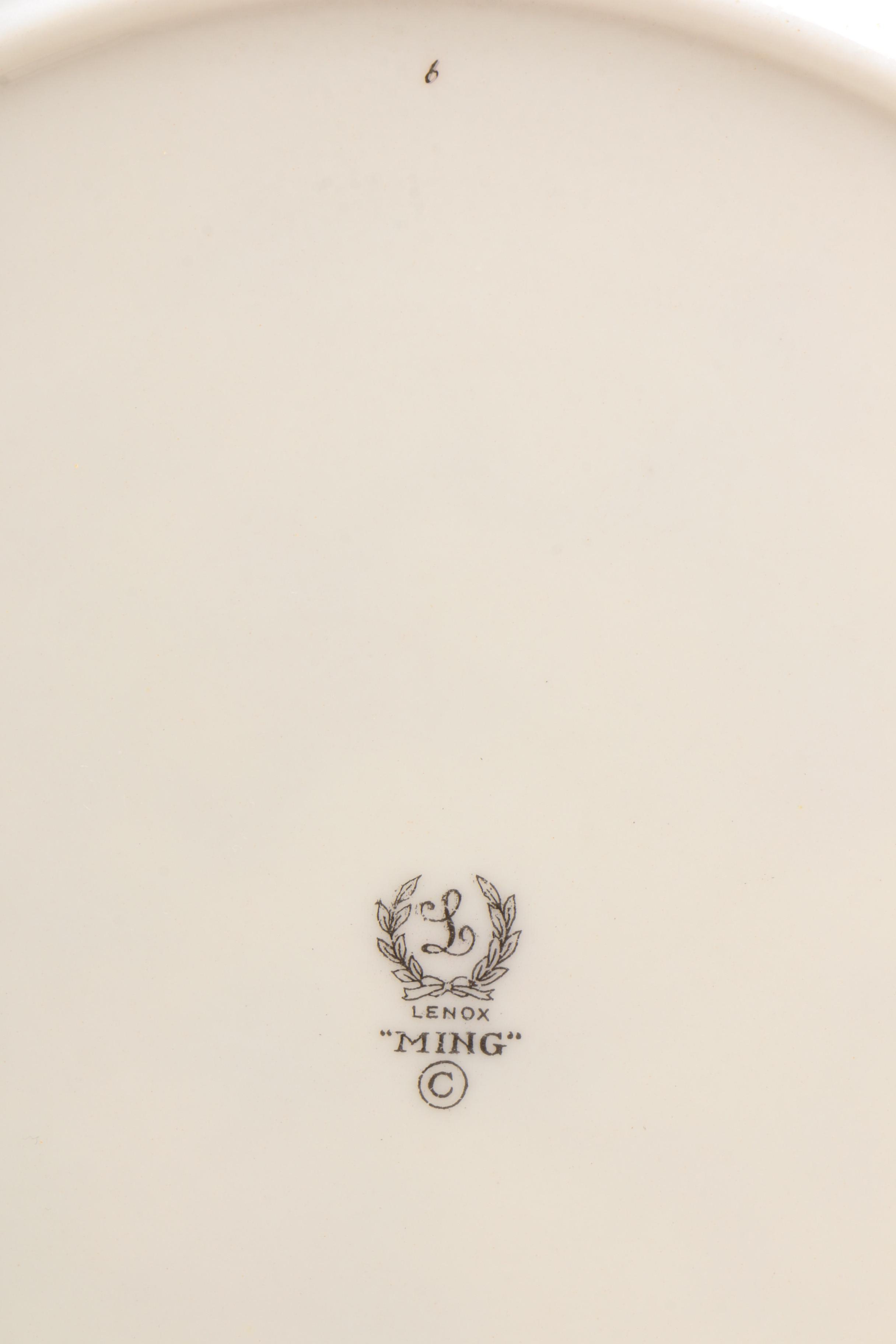 Lenox "Ming" Bone China Dinnerware, Early to Mid 20th Century