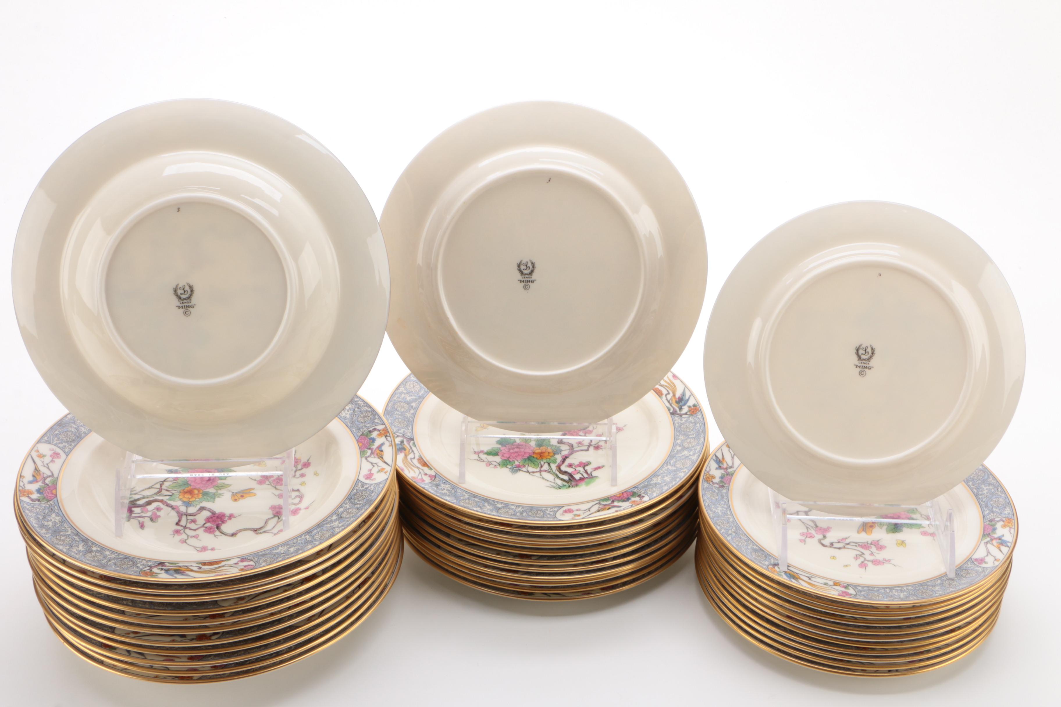 Lenox "Ming" Bone China Dinnerware, Early to Mid 20th Century