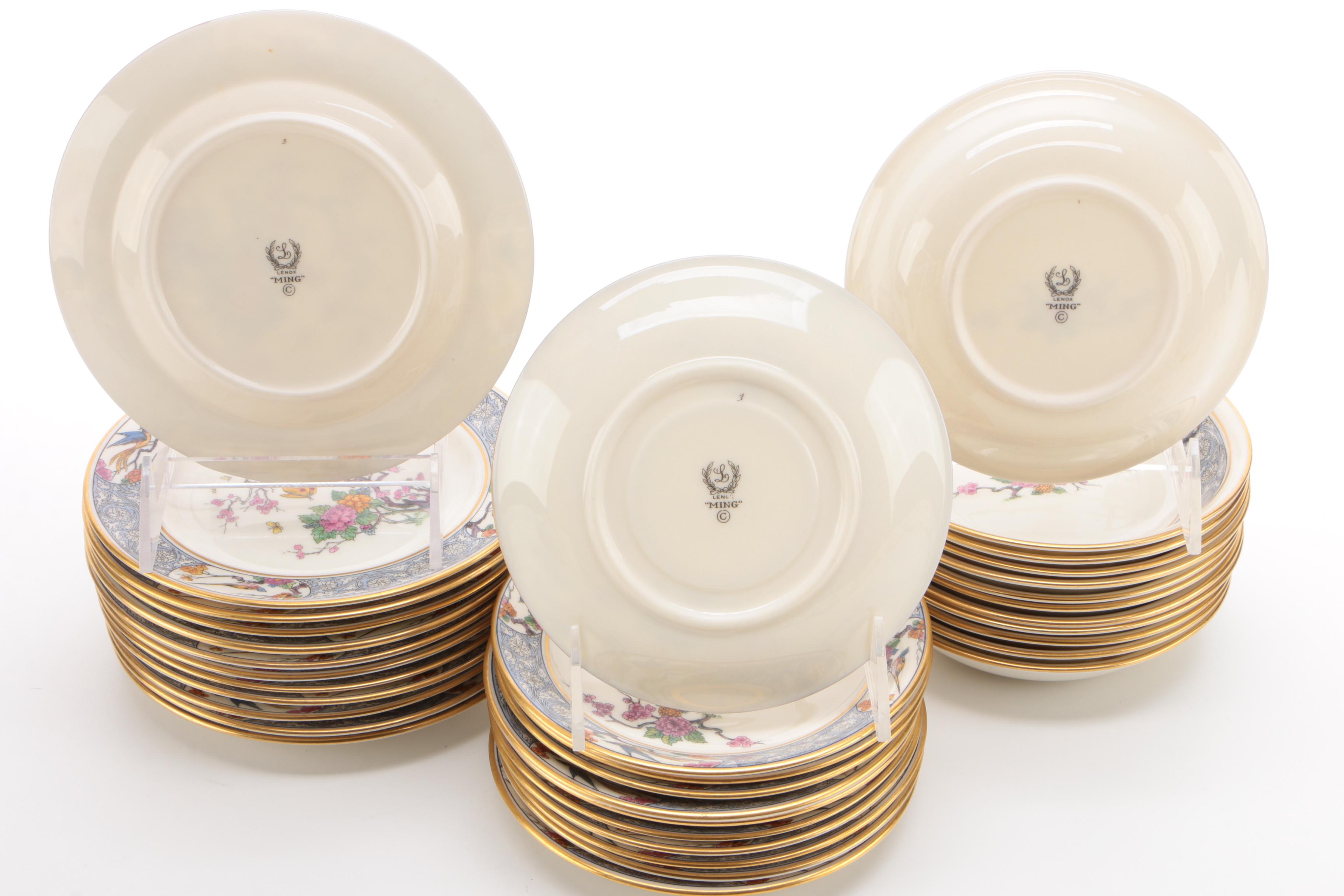 Lenox "Ming" Bone China Dinnerware, Early to Mid 20th Century