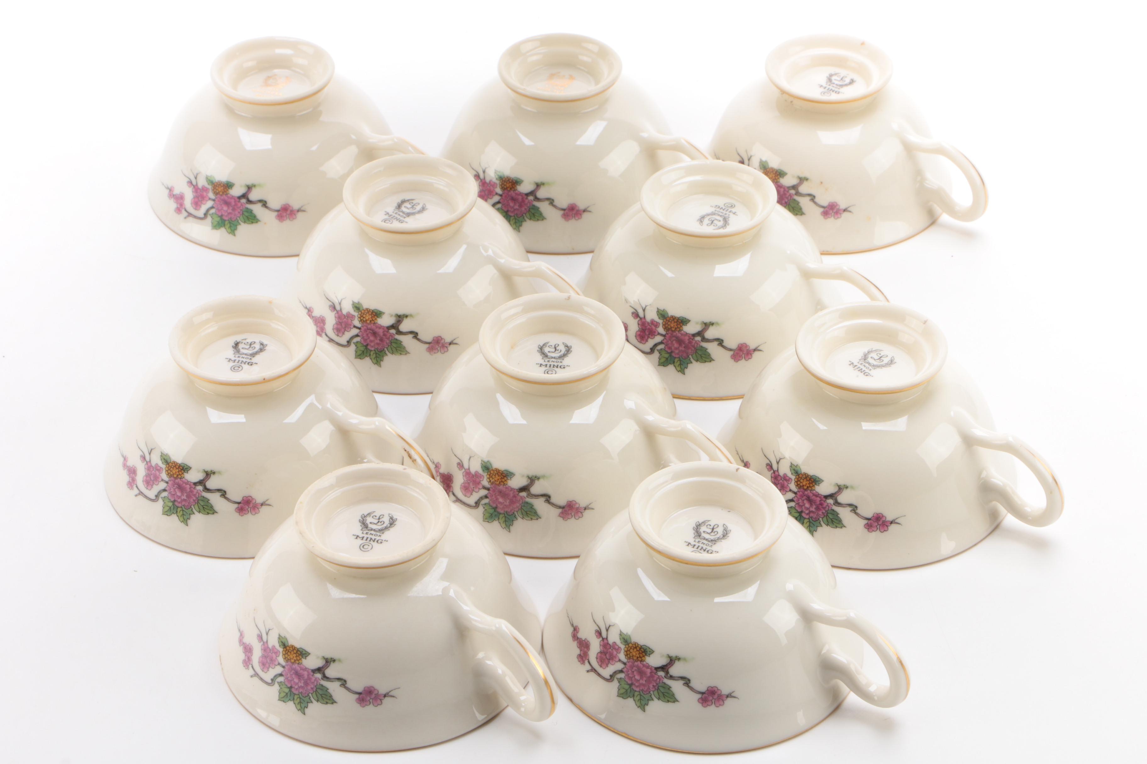 Lenox "Ming" Bone China Dinnerware, Early to Mid 20th Century