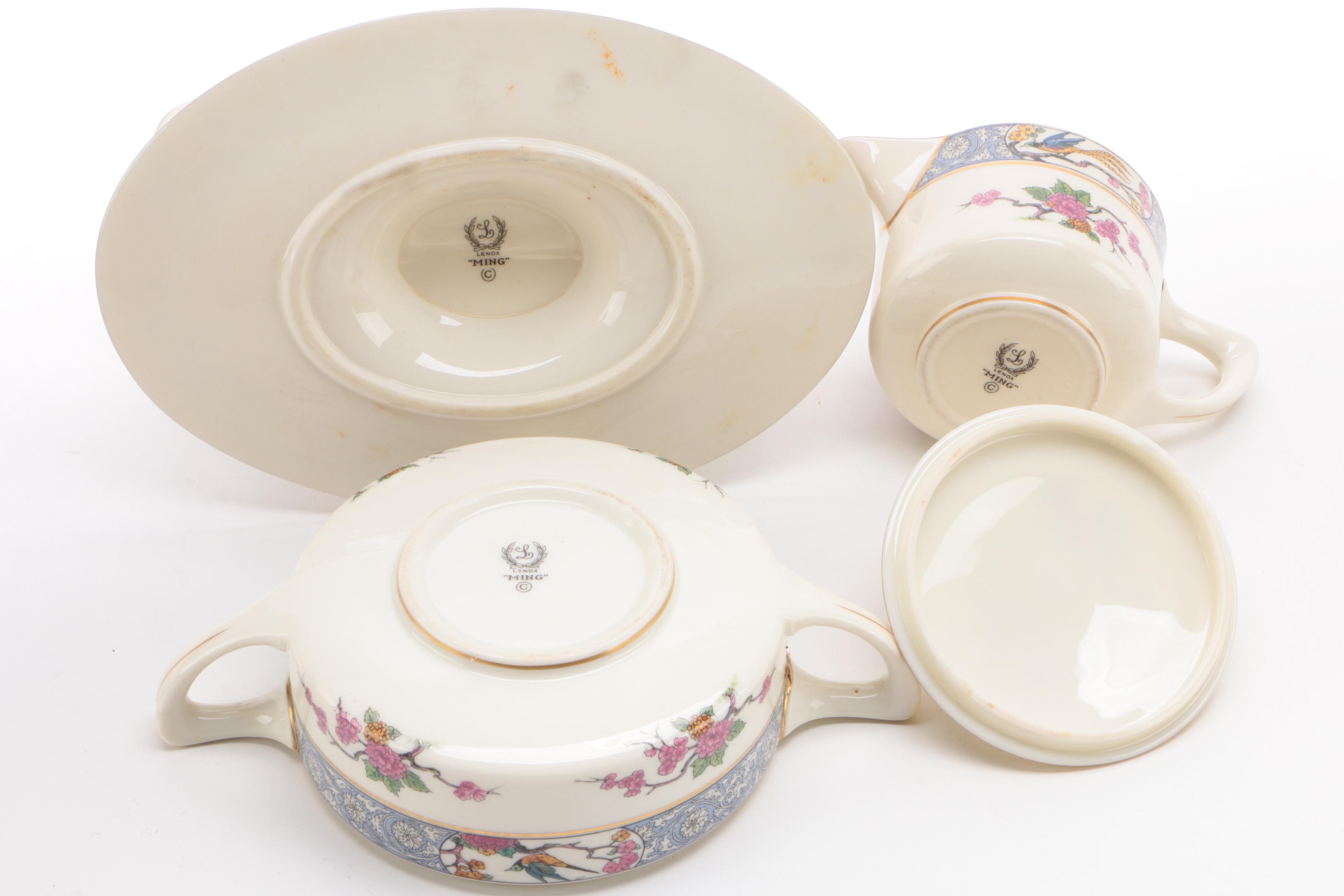Lenox "Ming" Bone China Dinnerware, Early to Mid 20th Century