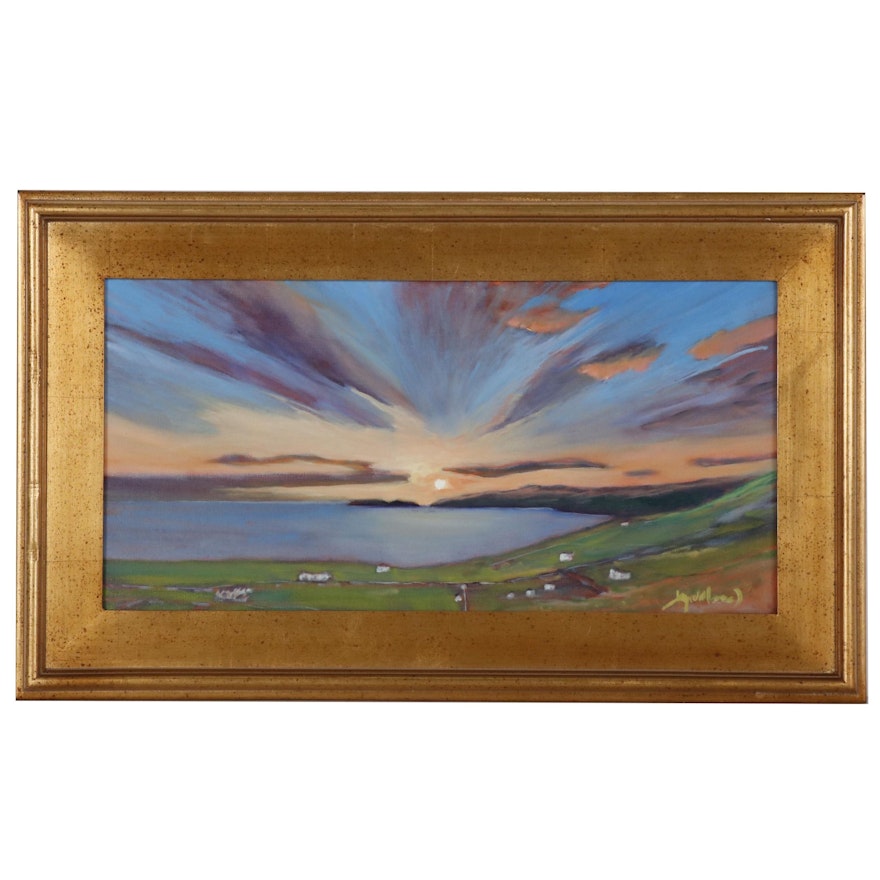 Jay Wilford Landscape Oil Painting "Irish Coast"