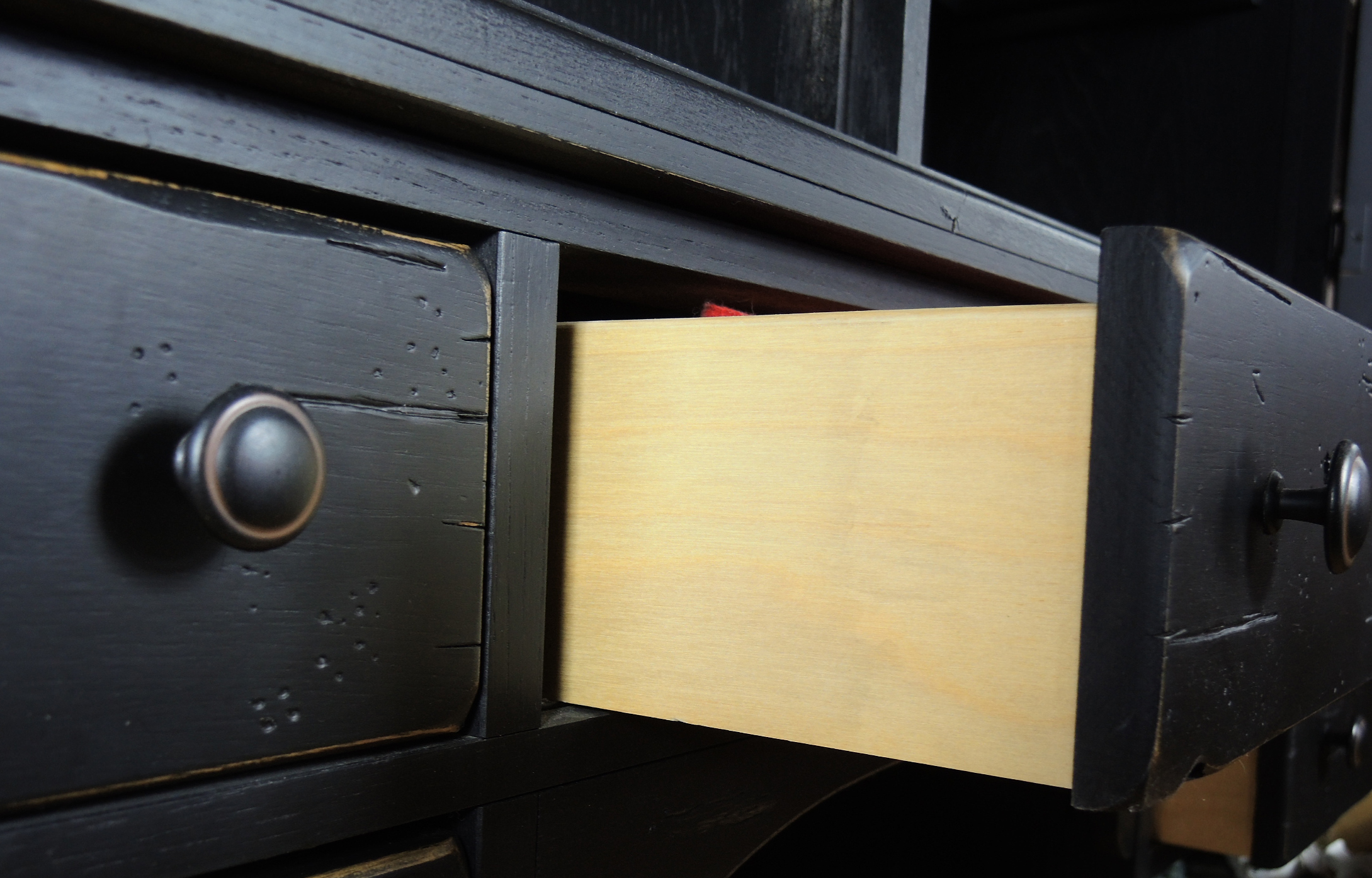 Broyhill "Attic Heirlooms" Ebonized Wood Base and Cabinet