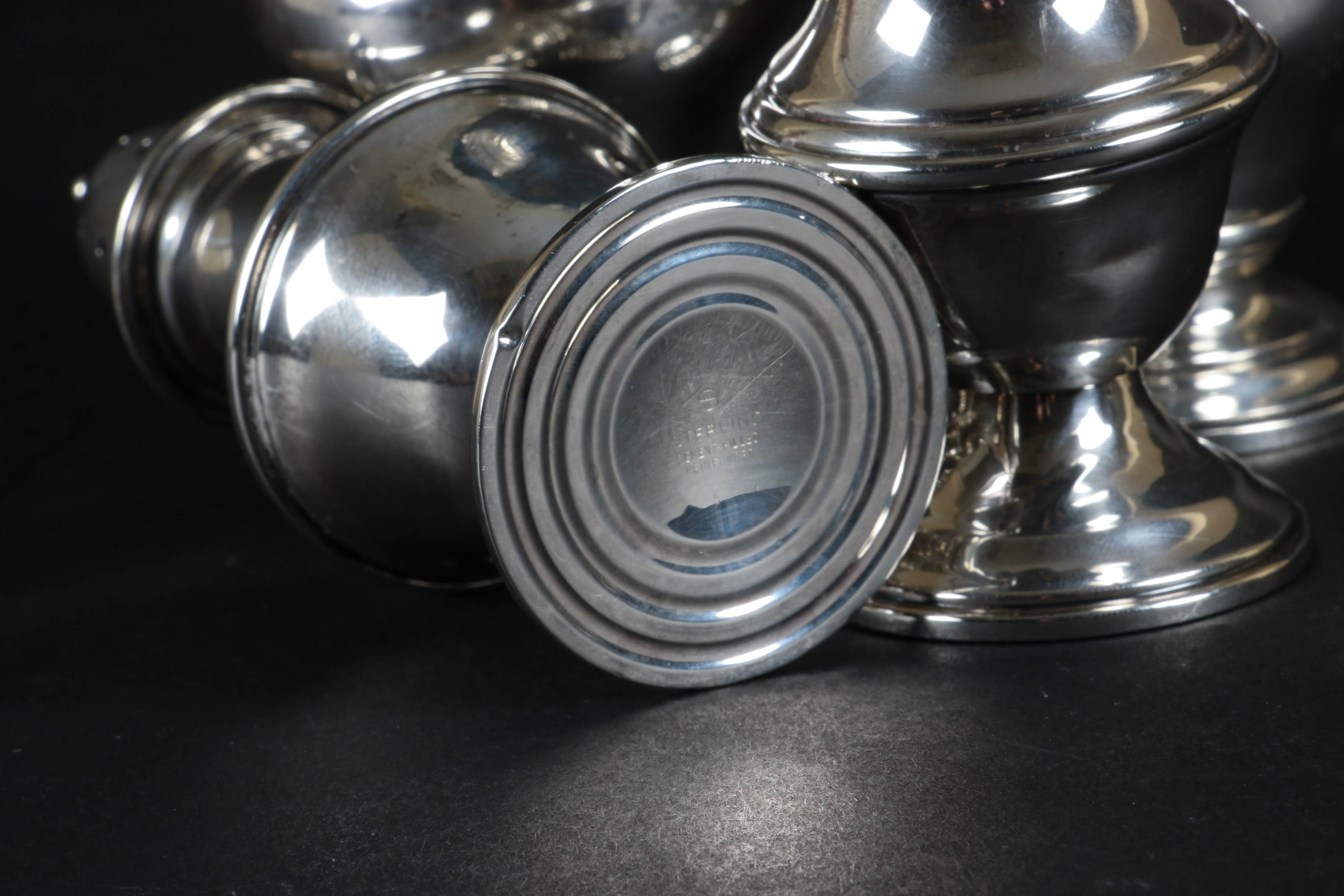 Tiffany & Co and Schweitzer Sterling Silver Salt and Pepper Shakers, Mid-Century