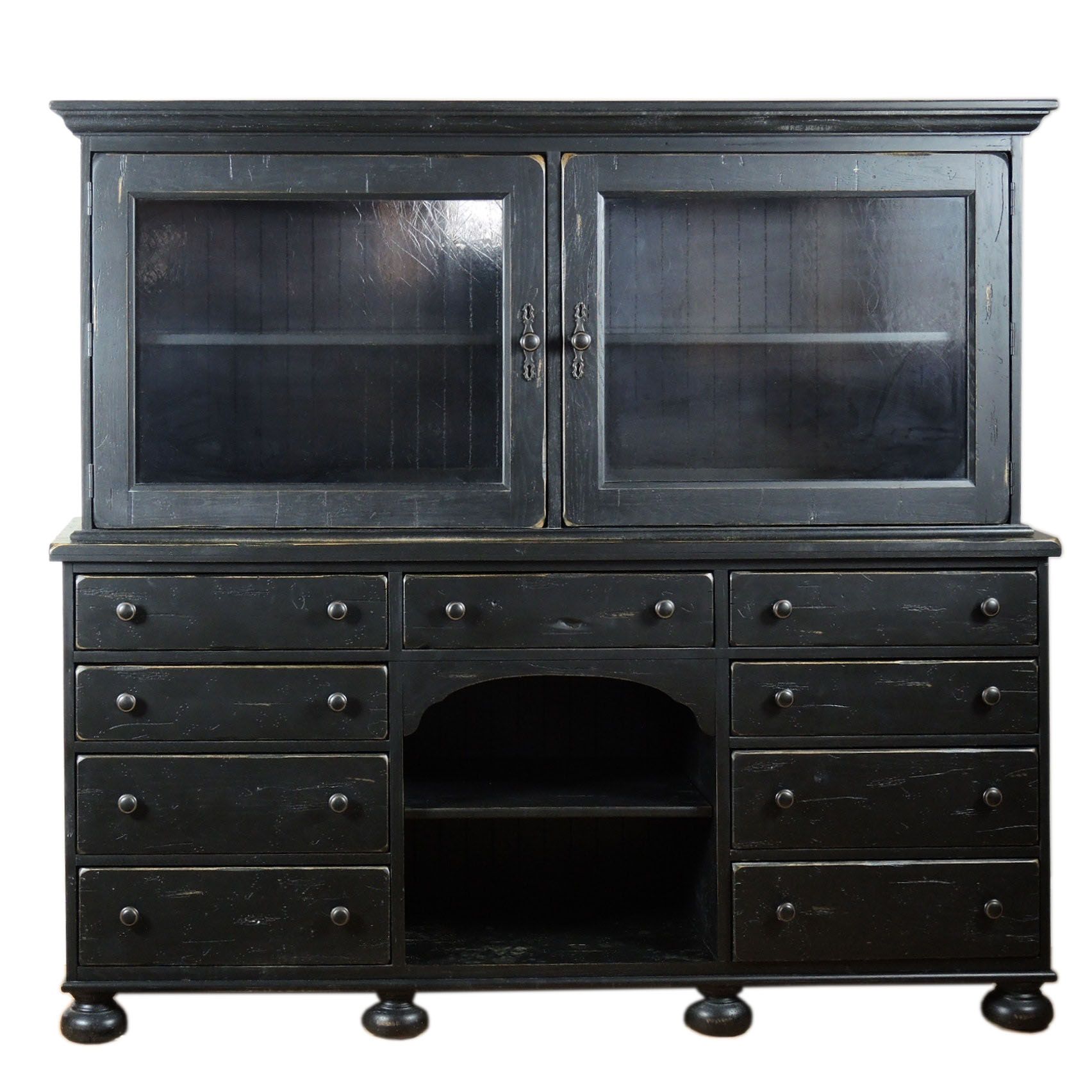 Broyhill "Attic Heirlooms" Ebonized Wood Base and Cabinet