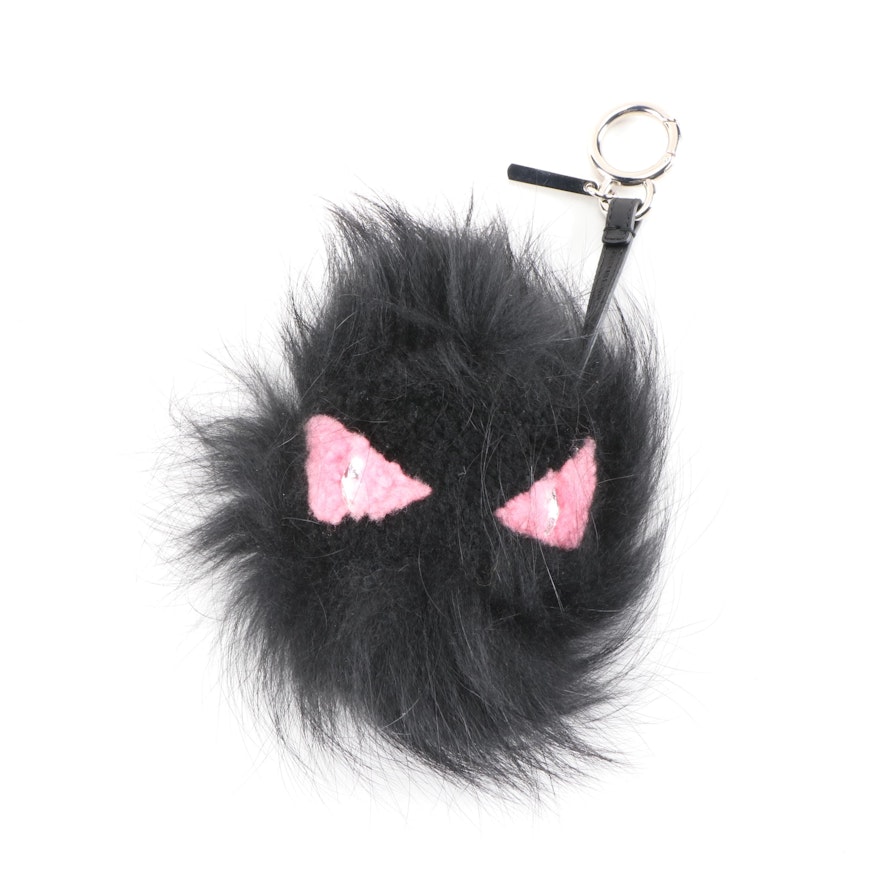 Fendi Fox Fur and Shearling Pinky Punky Monster Bag Charm