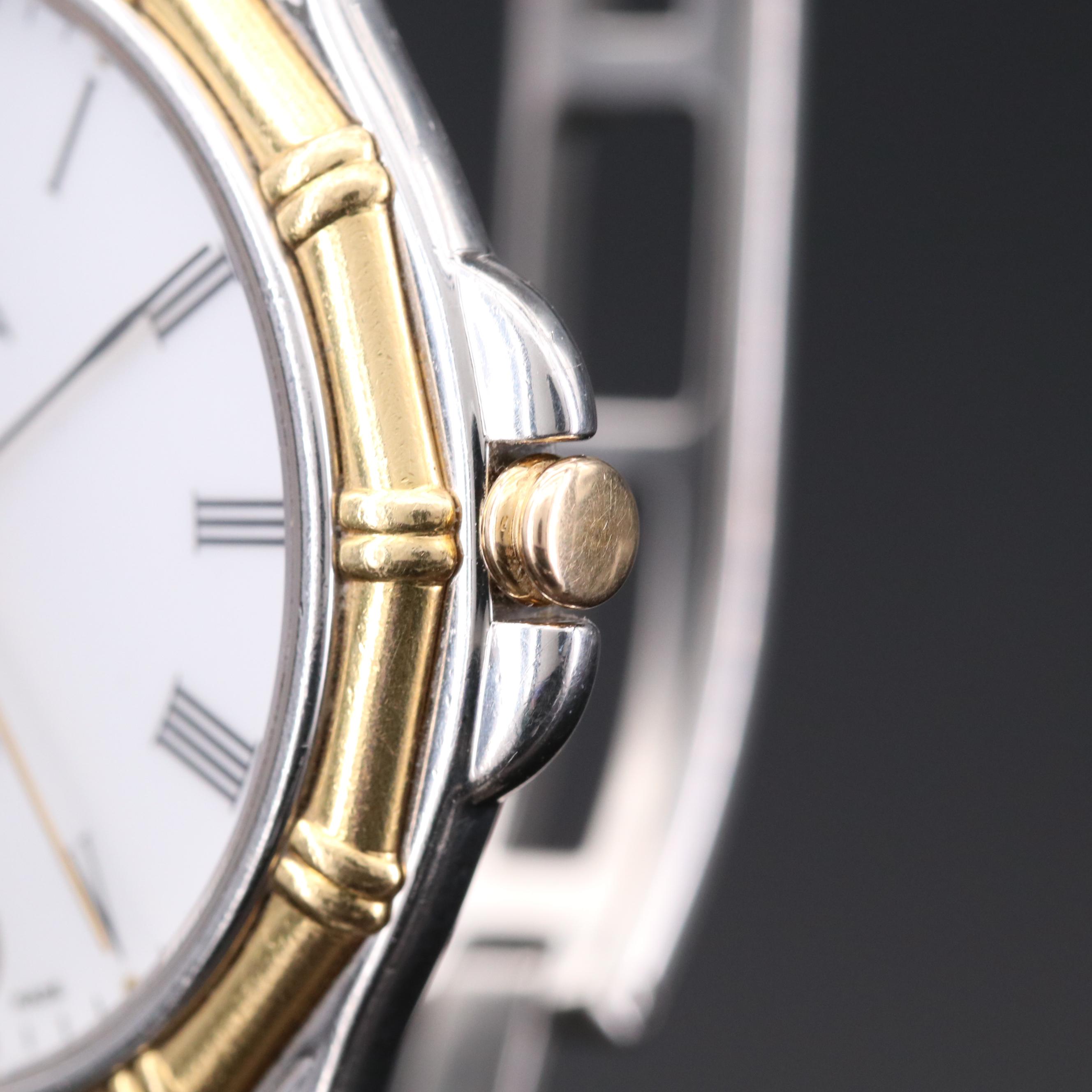 Cyma Stainless Steel and 18K Gold Swiss Quartz Watch