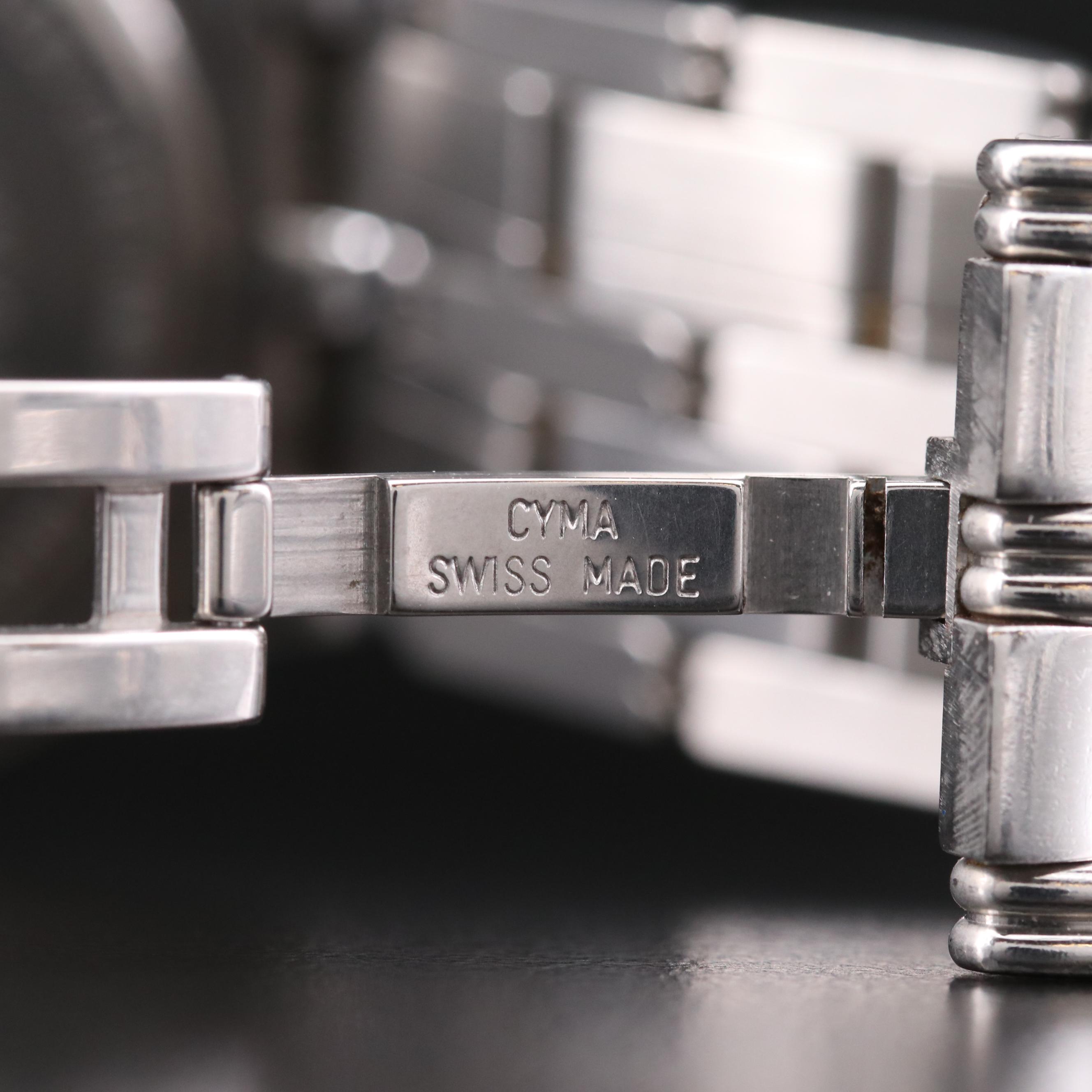 Cyma Stainless Steel and 18K Gold Swiss Quartz Watch