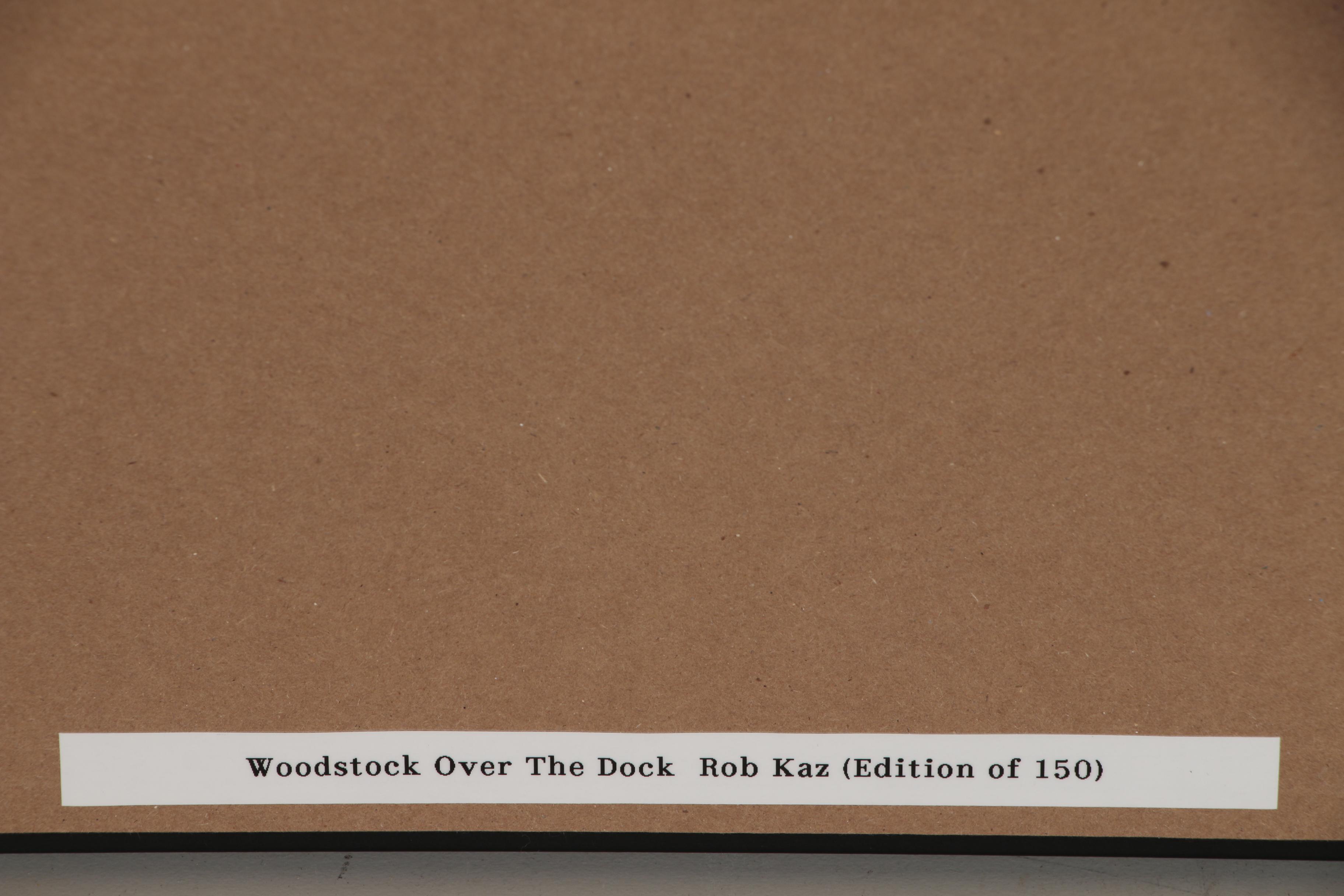 Giclée After Rob Kaz Peanuts Illustration "Woodstock Over the Dock"