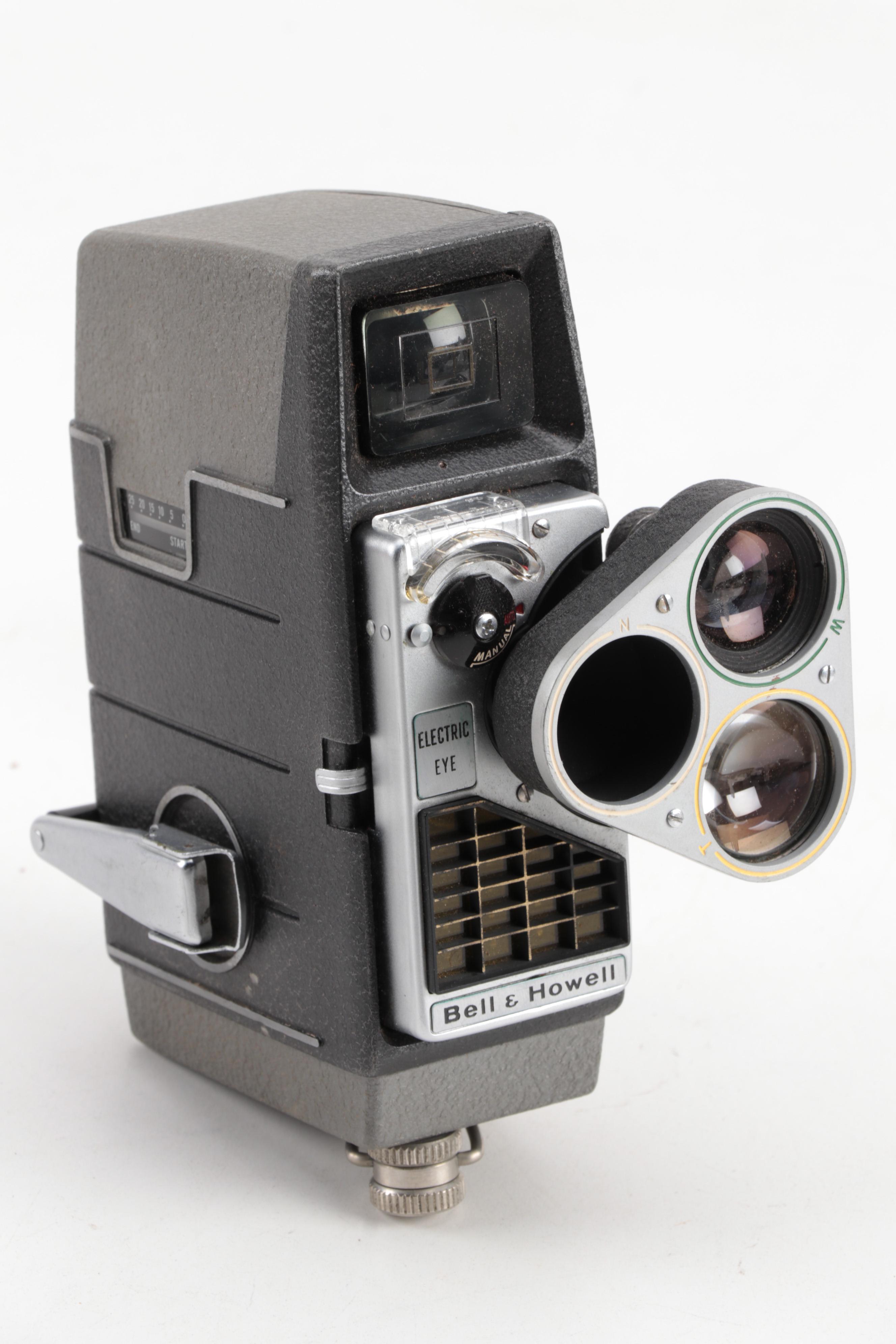 Bell & Howell Eye 8mm Movie Camera with 125 V.A.C. Lighting Device, circa 1958