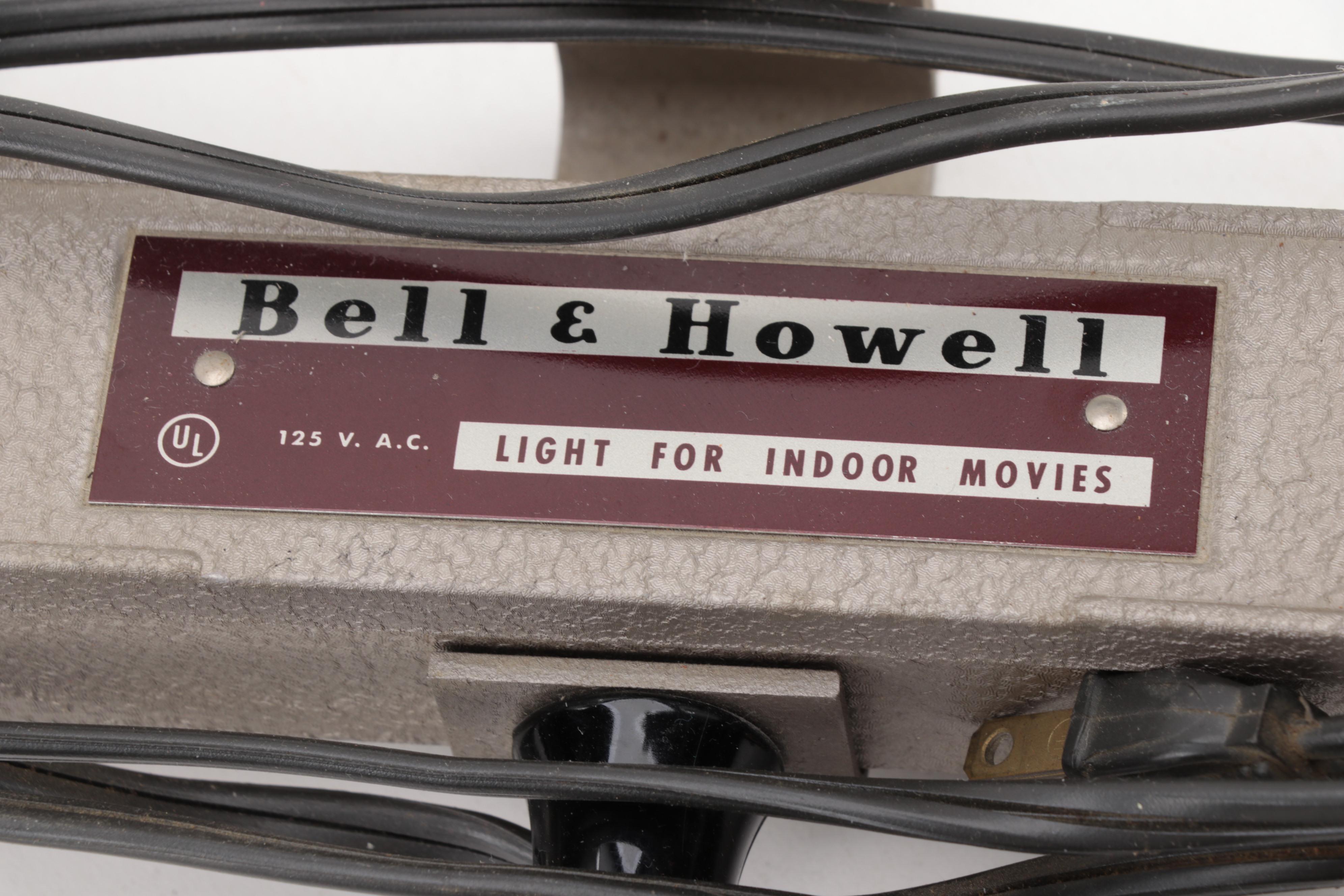 Bell & Howell Eye 8mm Movie Camera with 125 V.A.C. Lighting Device, circa 1958