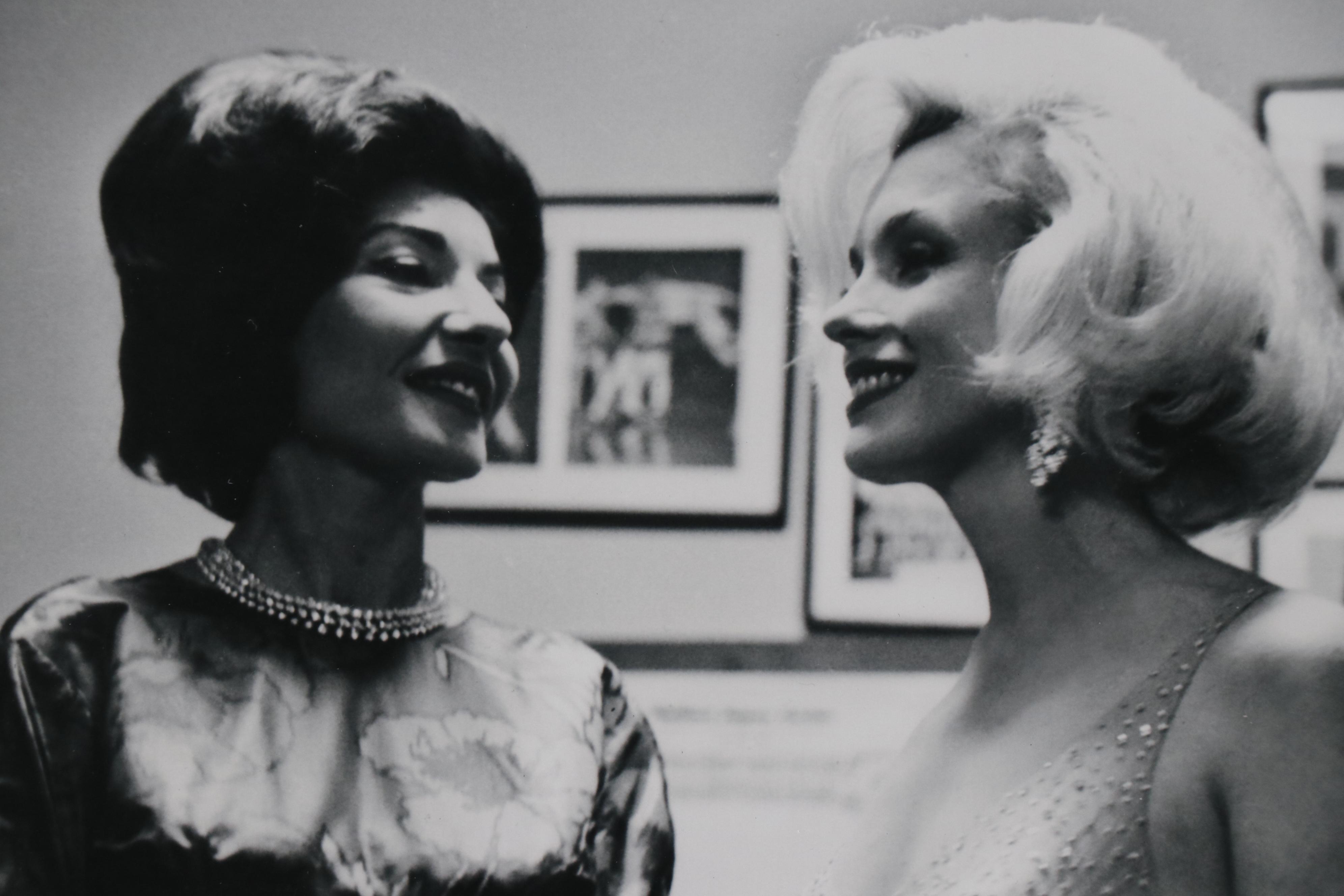 Victor Helou Silver Gelatin Photograph "Maria Callas and Marilyn Monroe"