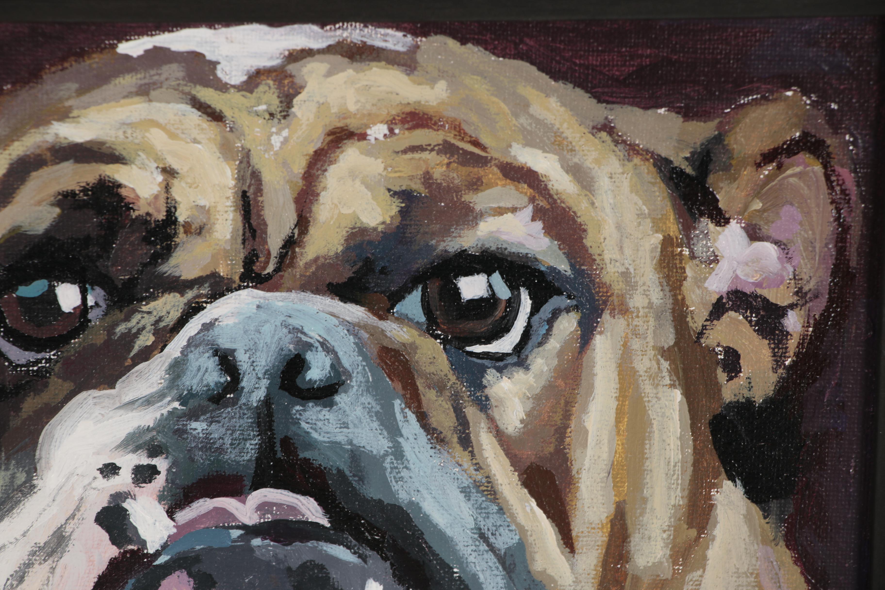 Martin Azari Oil Painting "English Bulldog"