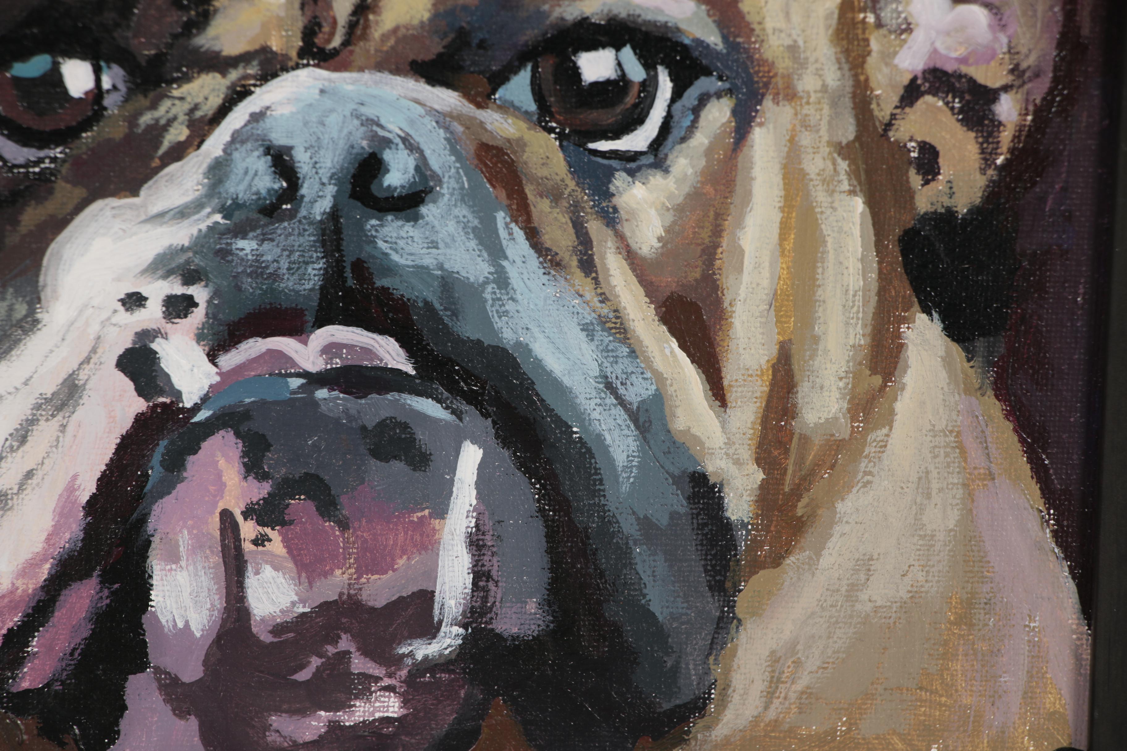 Martin Azari Oil Painting "English Bulldog"